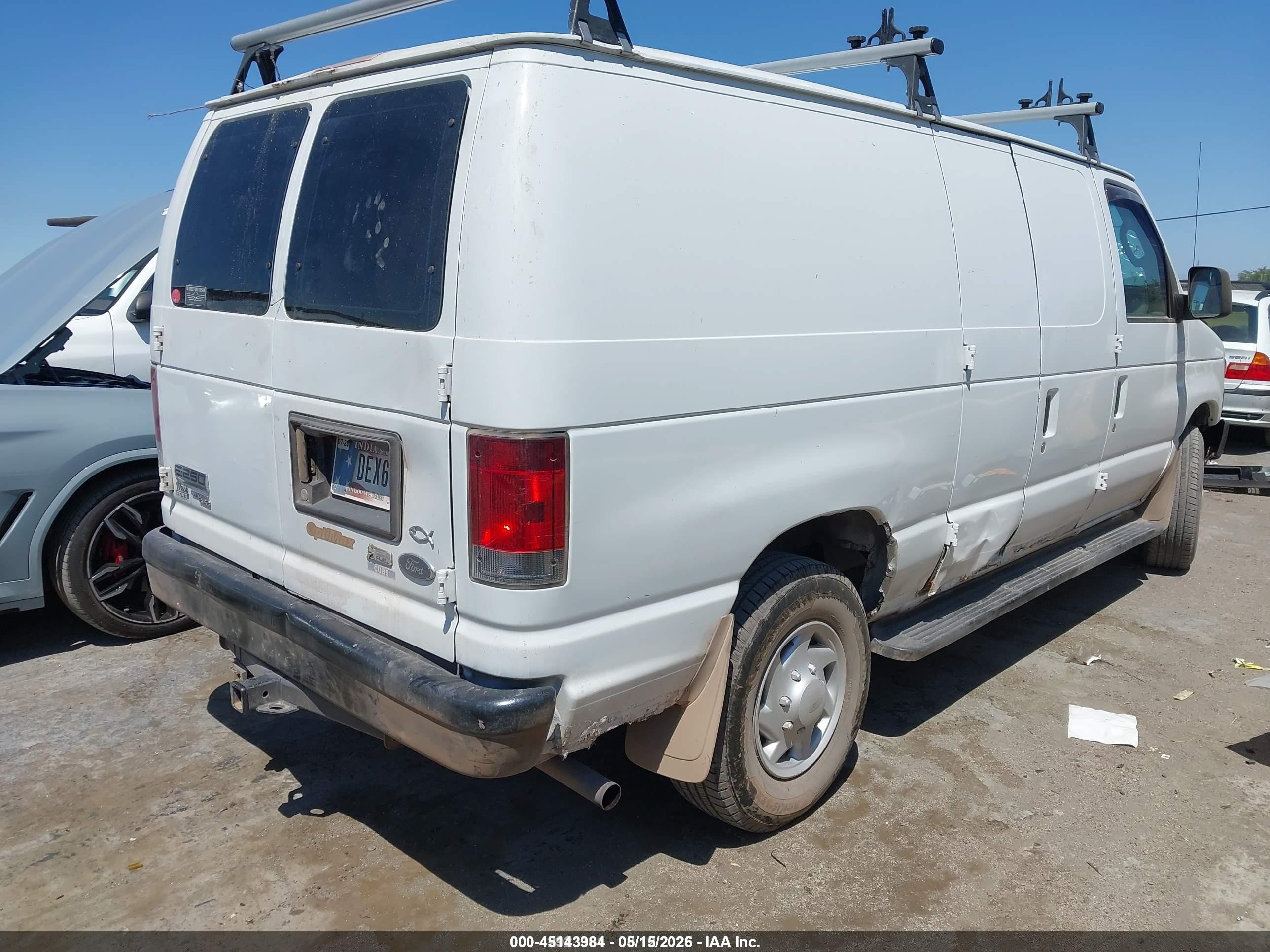 2011 Ford E-250 Commercial White vin: 1FTNE2EW5BDA76423