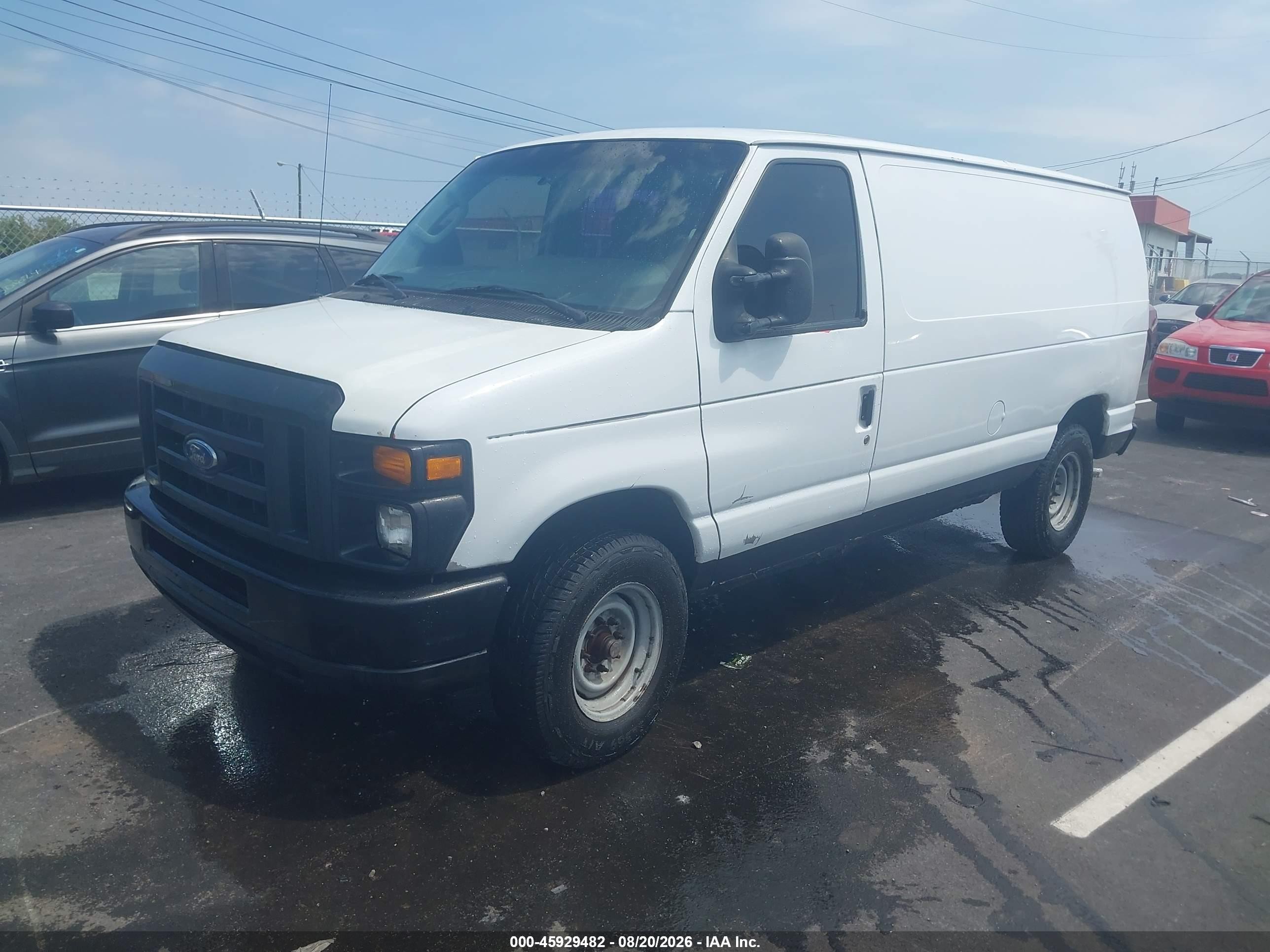 2012 Ford E-250 Commercial White vin: 1FTNE2EW5CDB00916
