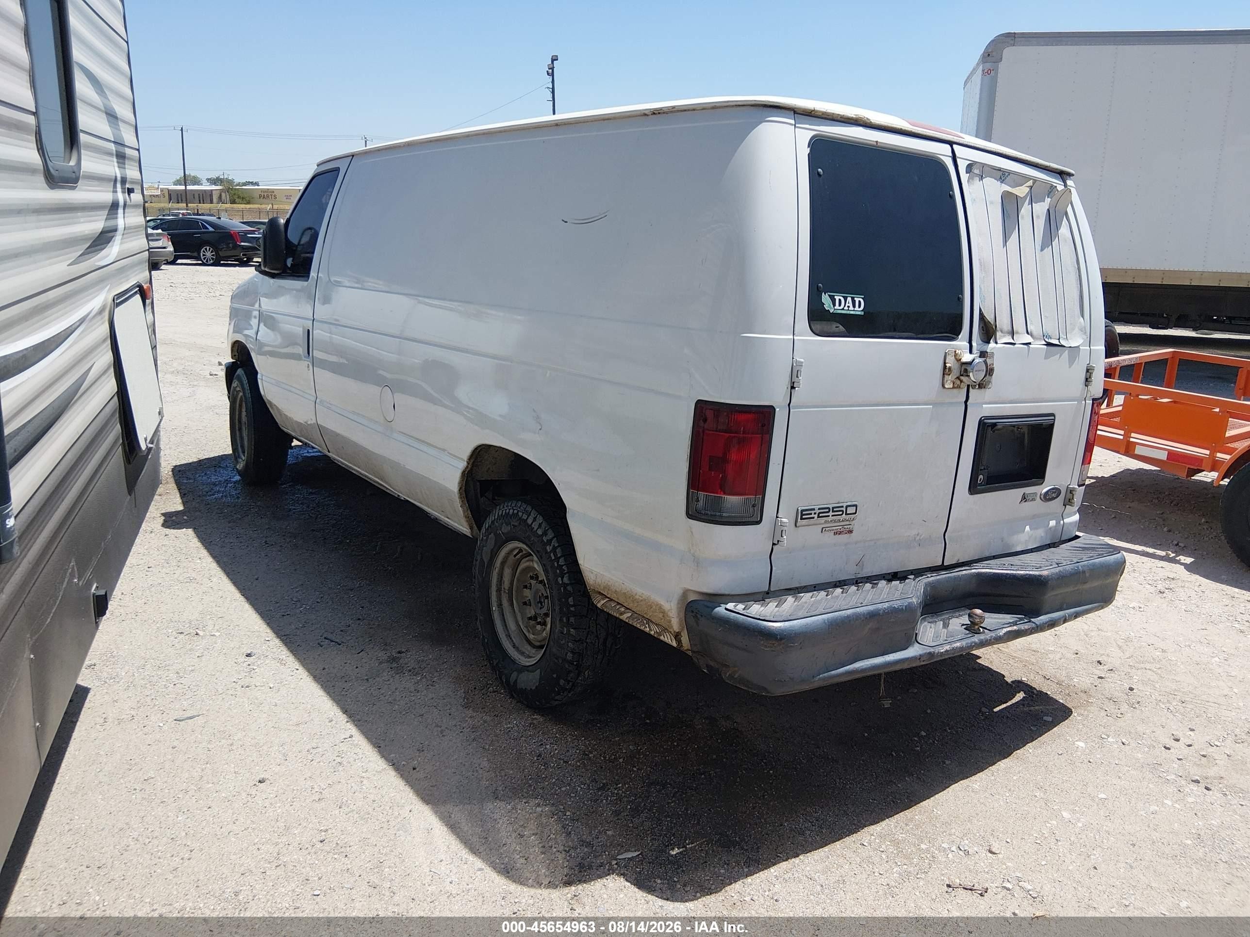 2013 Ford E-250 Commercial White vin: 1FTNE2EW5DDA92009