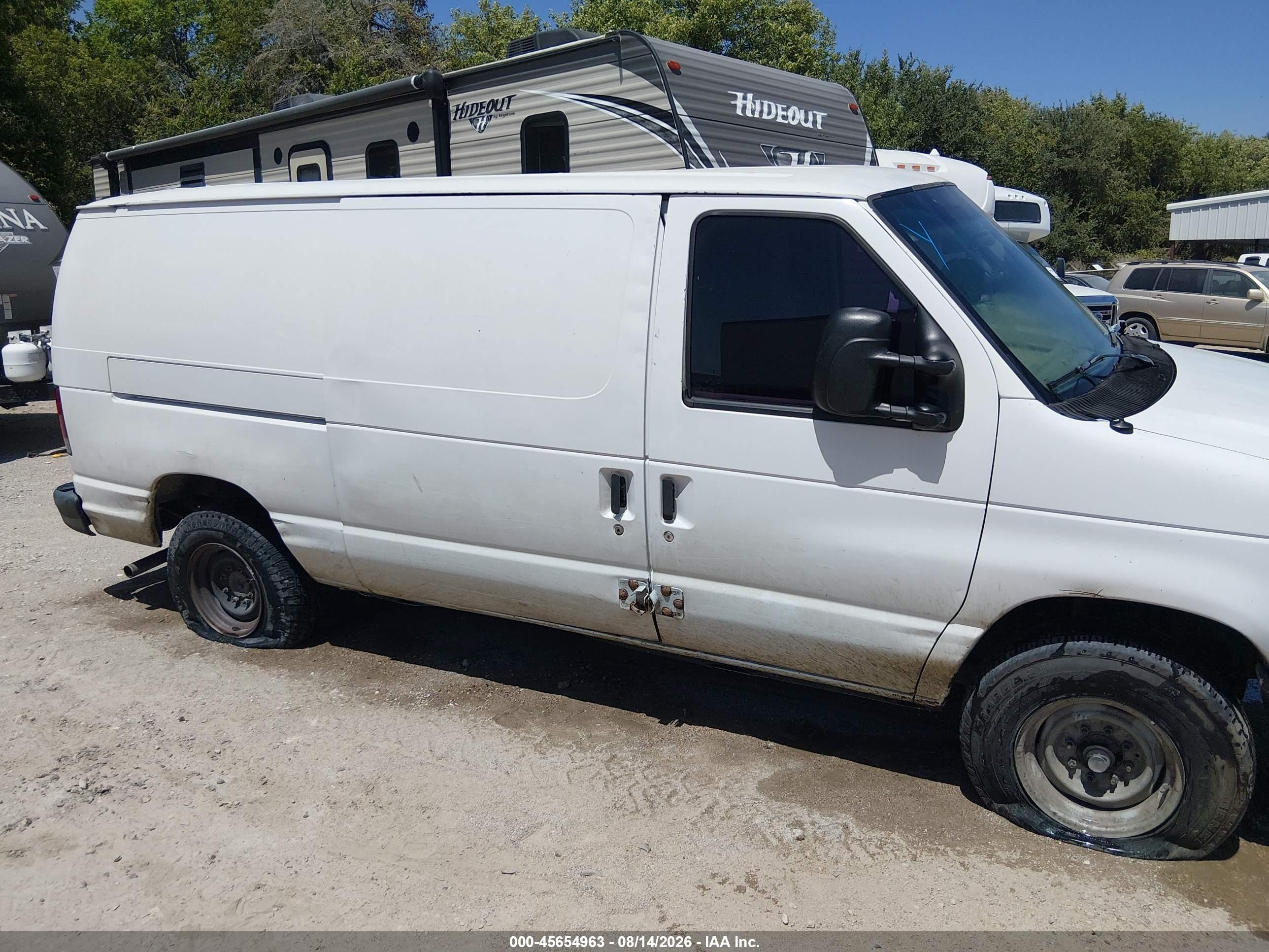 2013 Ford E-250 Commercial White vin: 1FTNE2EW5DDA92009