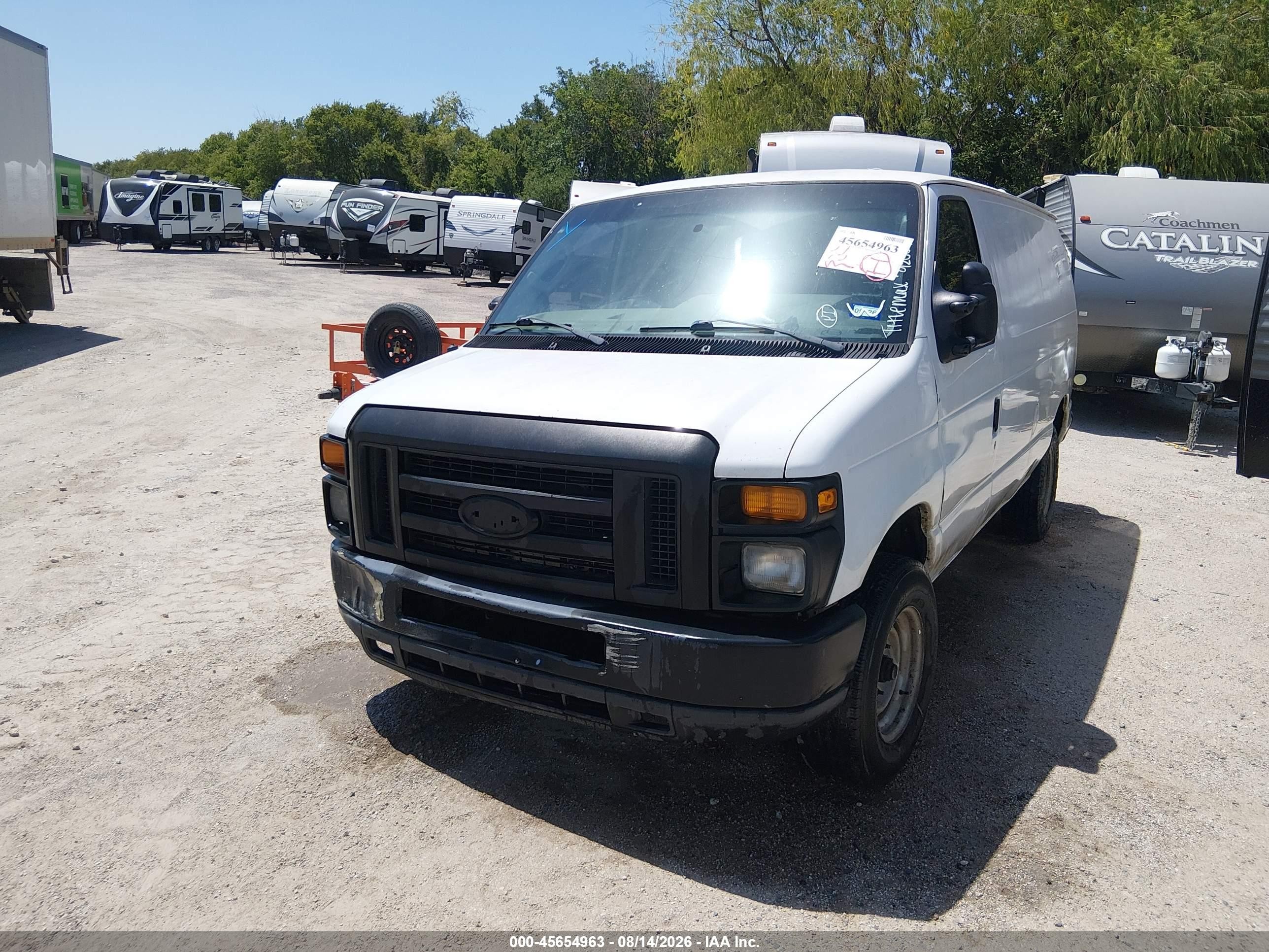 2013 Ford E-250 Commercial White vin: 1FTNE2EW5DDA92009
