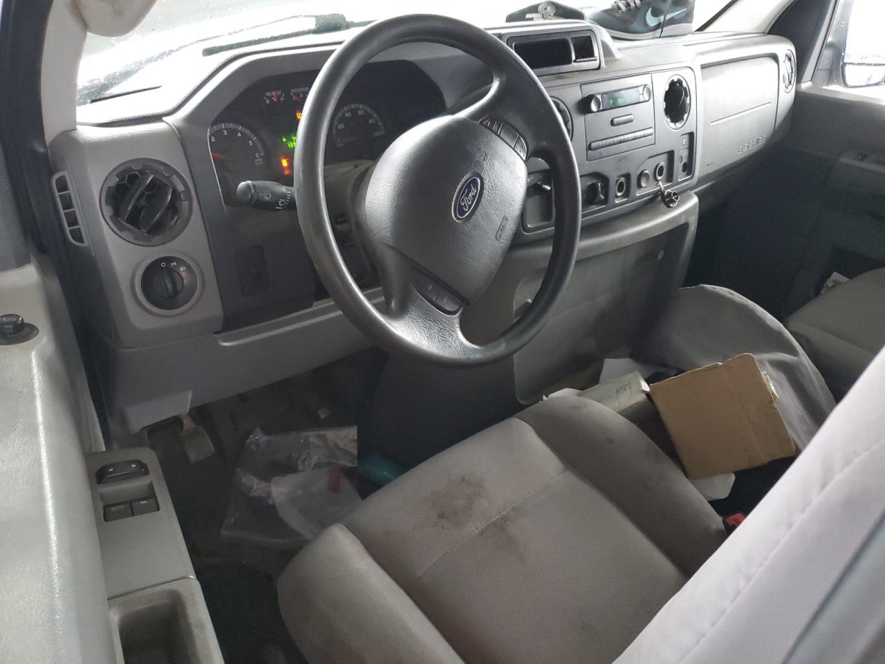 2014 Ford Econoline E250 Van White vin: 1FTNE2EW5EDA63806