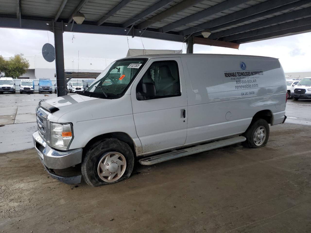 2014 Ford Econoline E250 Van White vin: 1FTNE2EW5EDA63806