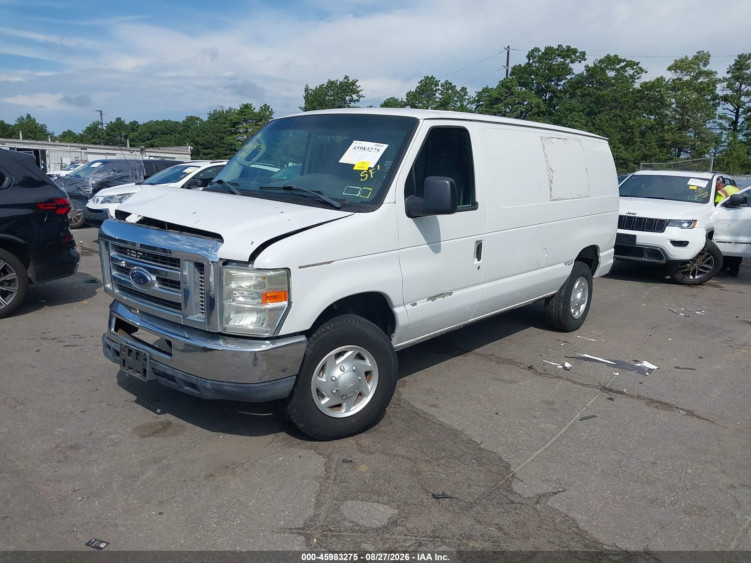 2011 Ford E-250 Commercial White vin: 1FTNE2EW6BDA76950