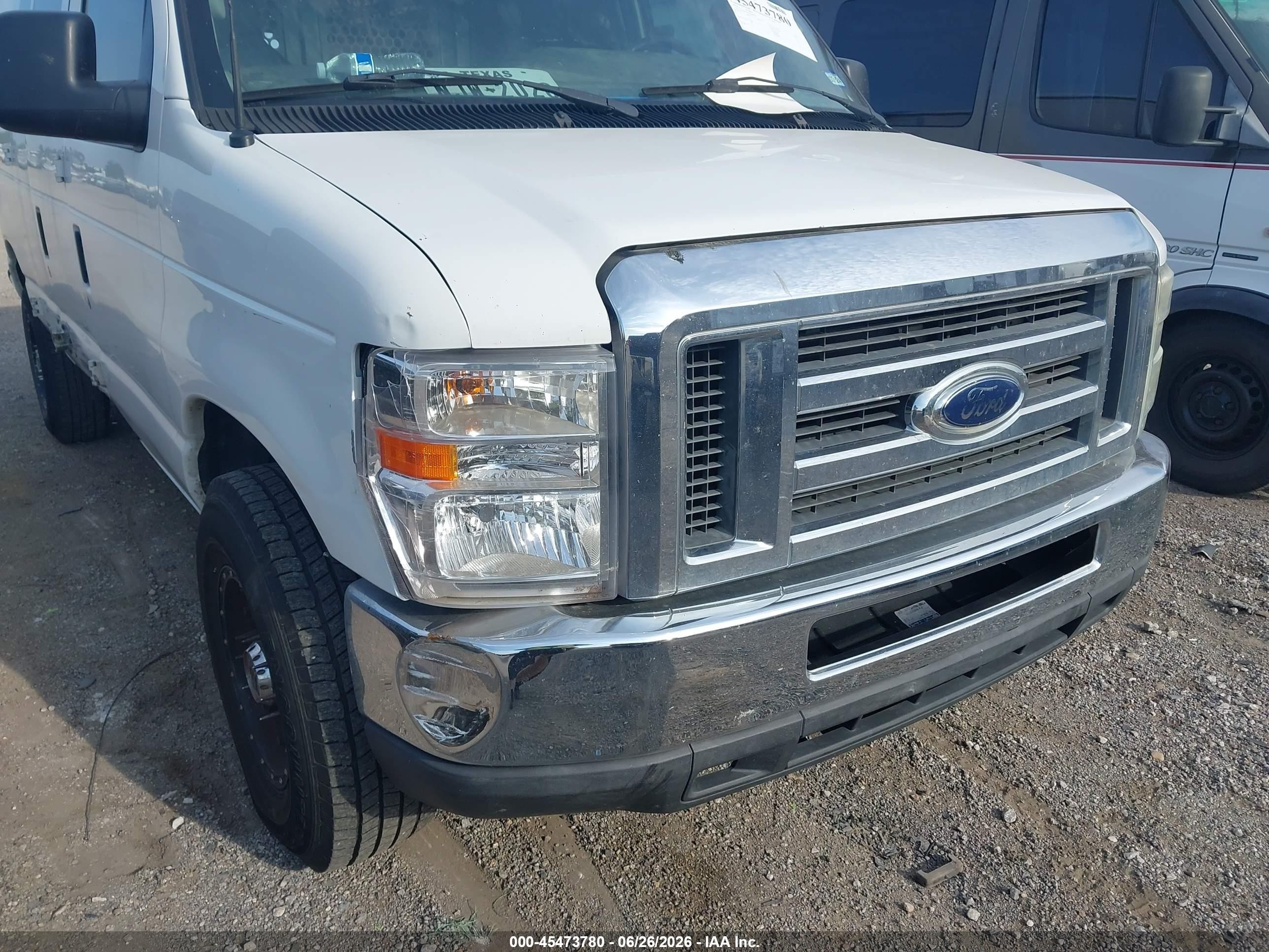2012 Ford E-250 Commercial White vin: 1FTNE2EW6CDA84001