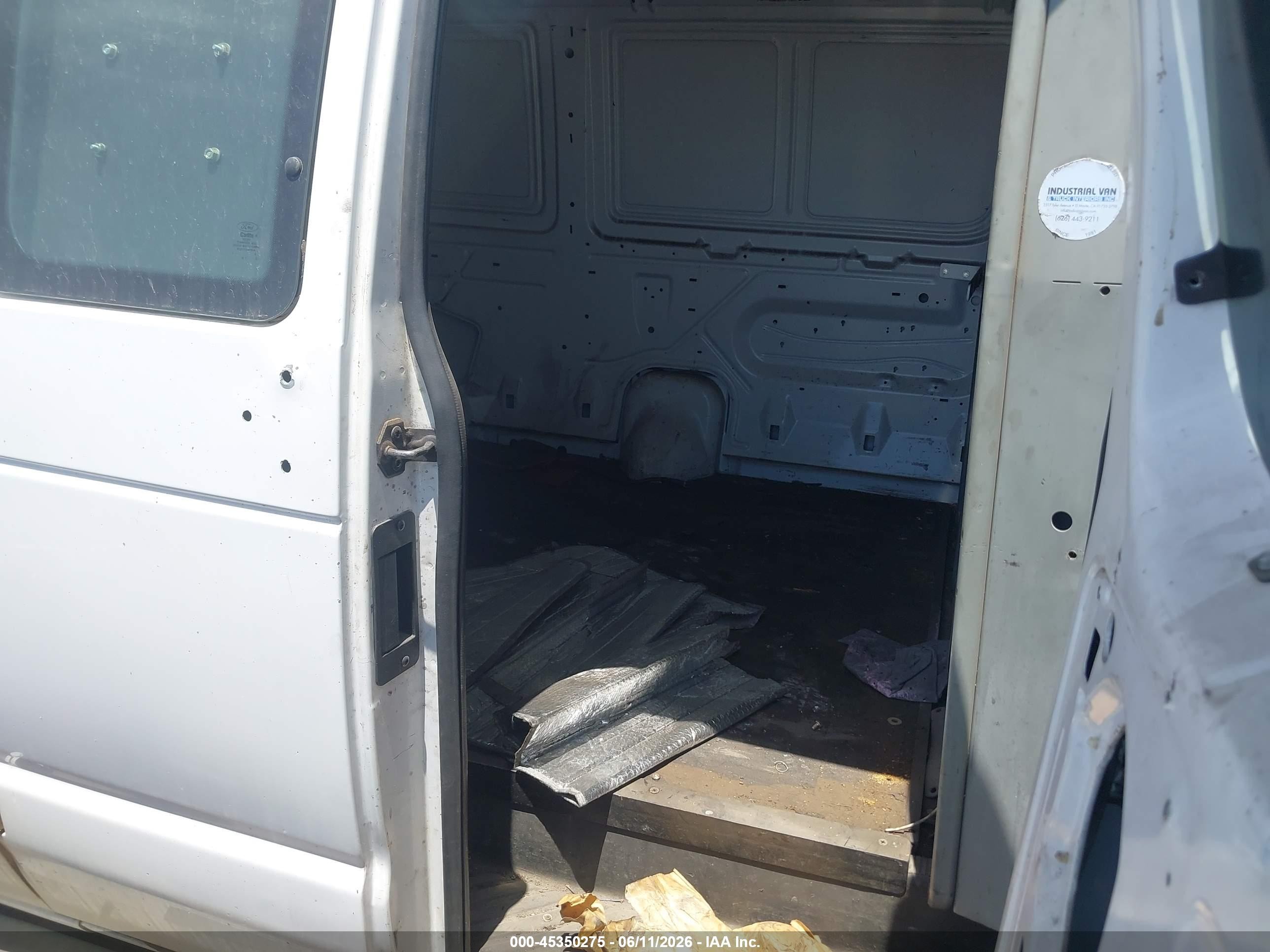 2012 Ford E-250 Commercial White vin: 1FTNE2EW6CDB03078