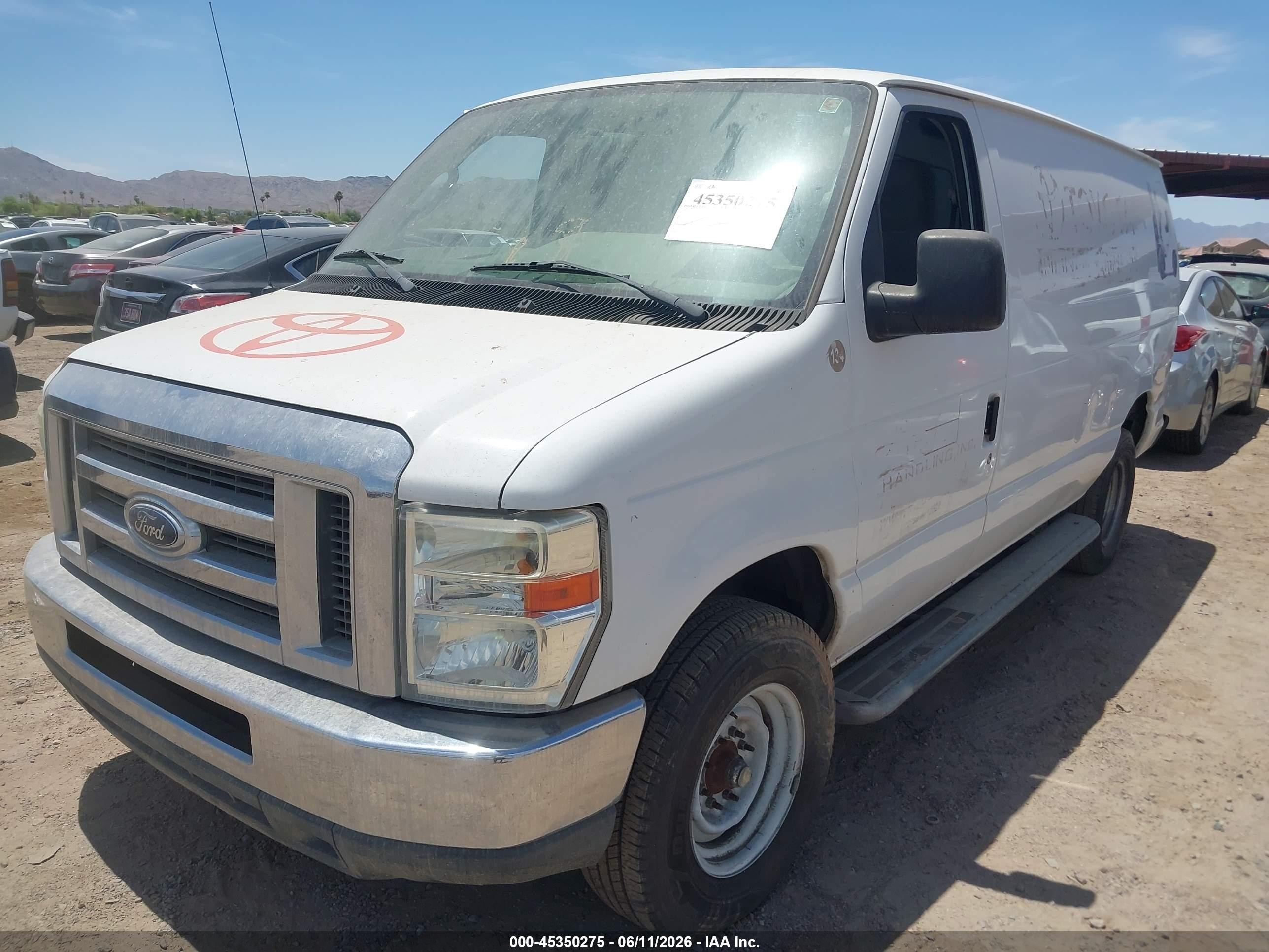 2012 Ford E-250 Commercial White vin: 1FTNE2EW6CDB03078