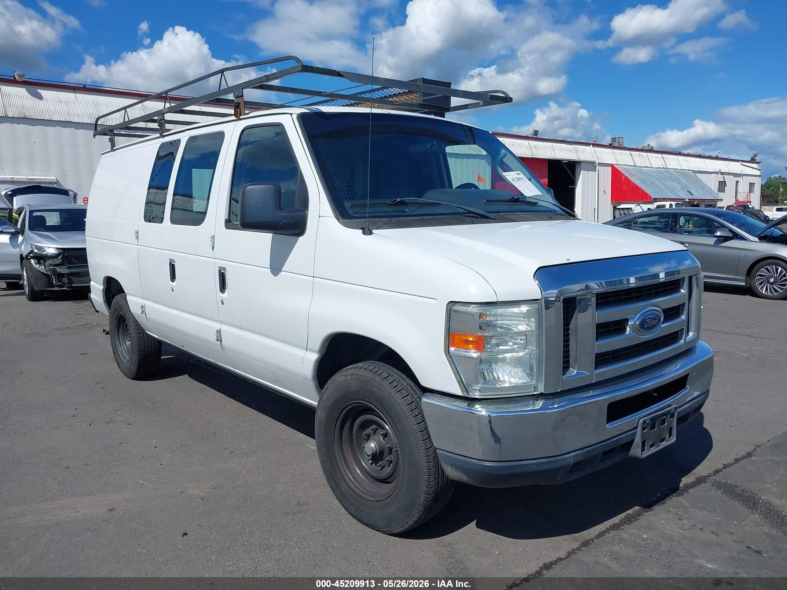2013 Ford E-250 Commercial White vin: 1FTNE2EW6DDA47306