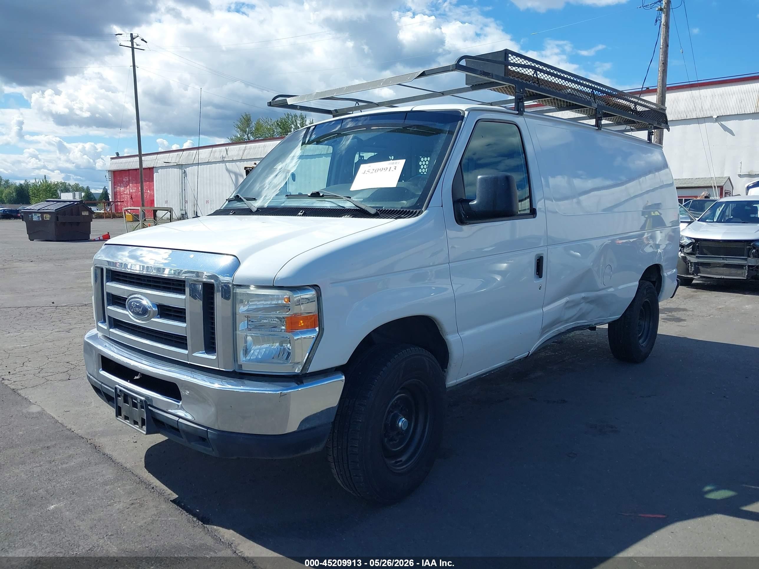 2013 Ford E-250 Commercial White vin: 1FTNE2EW6DDA47306