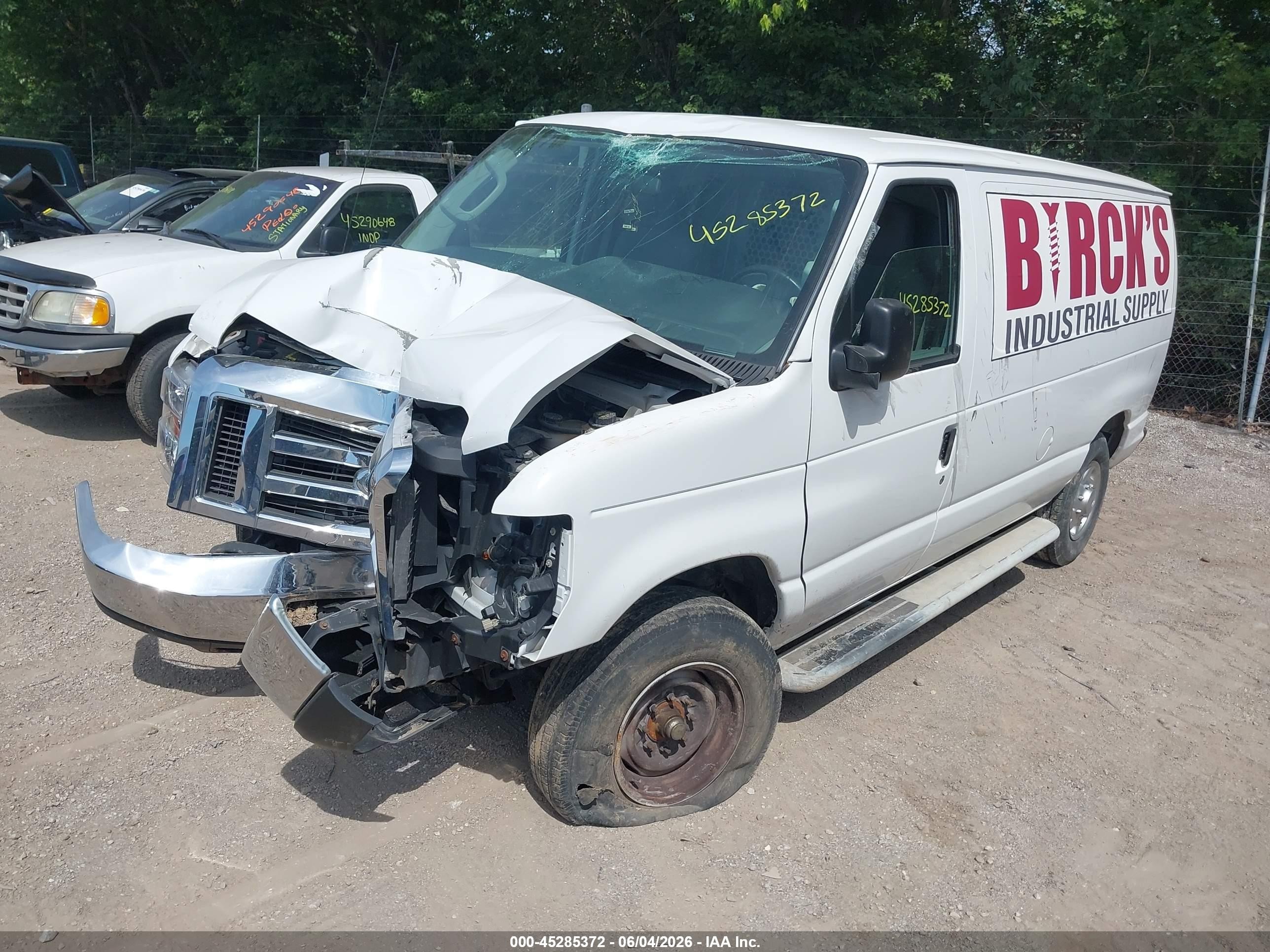 2012 Ford E-250 Commercial White vin: 1FTNE2EW7CDB03140