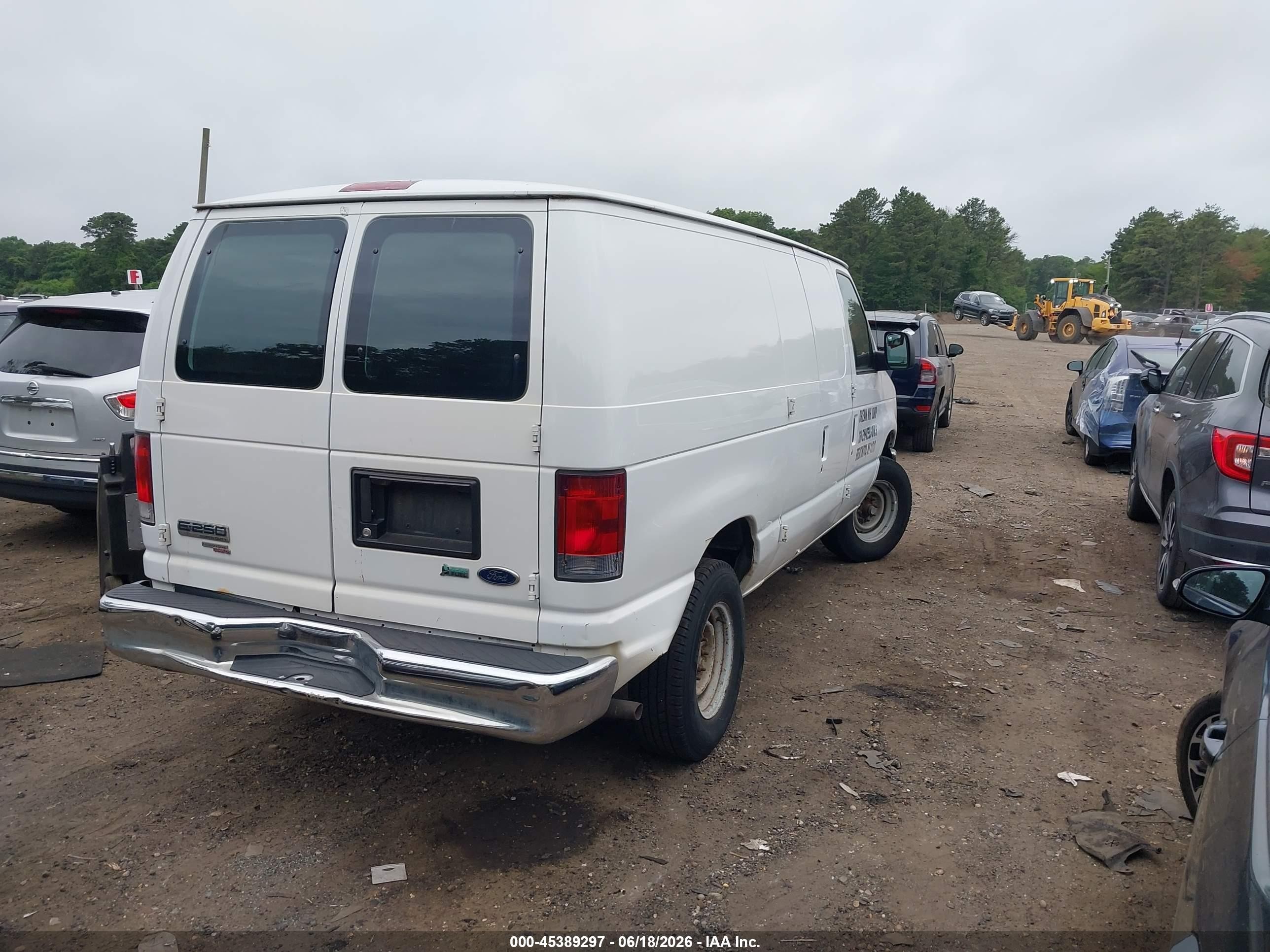 2013 Ford E-250 Commercial White vin: 1FTNE2EW7DDA51641