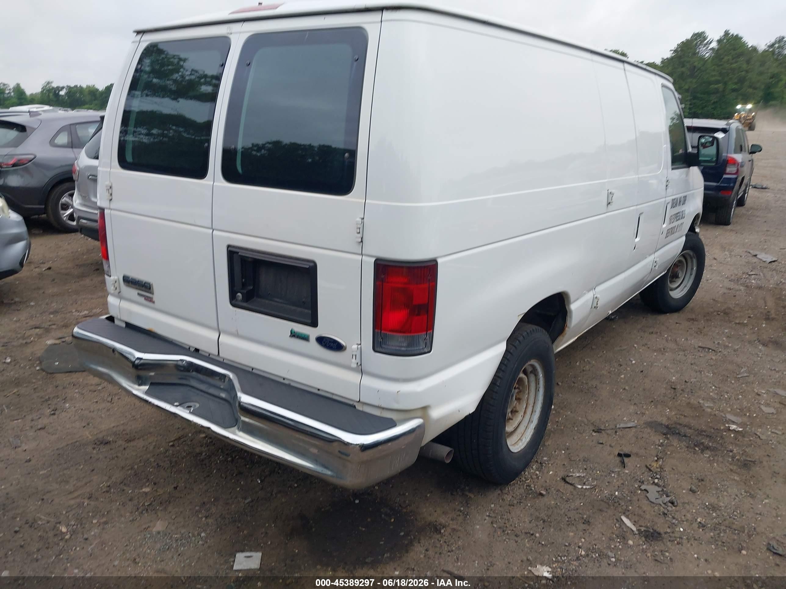 2013 Ford E-250 Commercial White vin: 1FTNE2EW7DDA51641