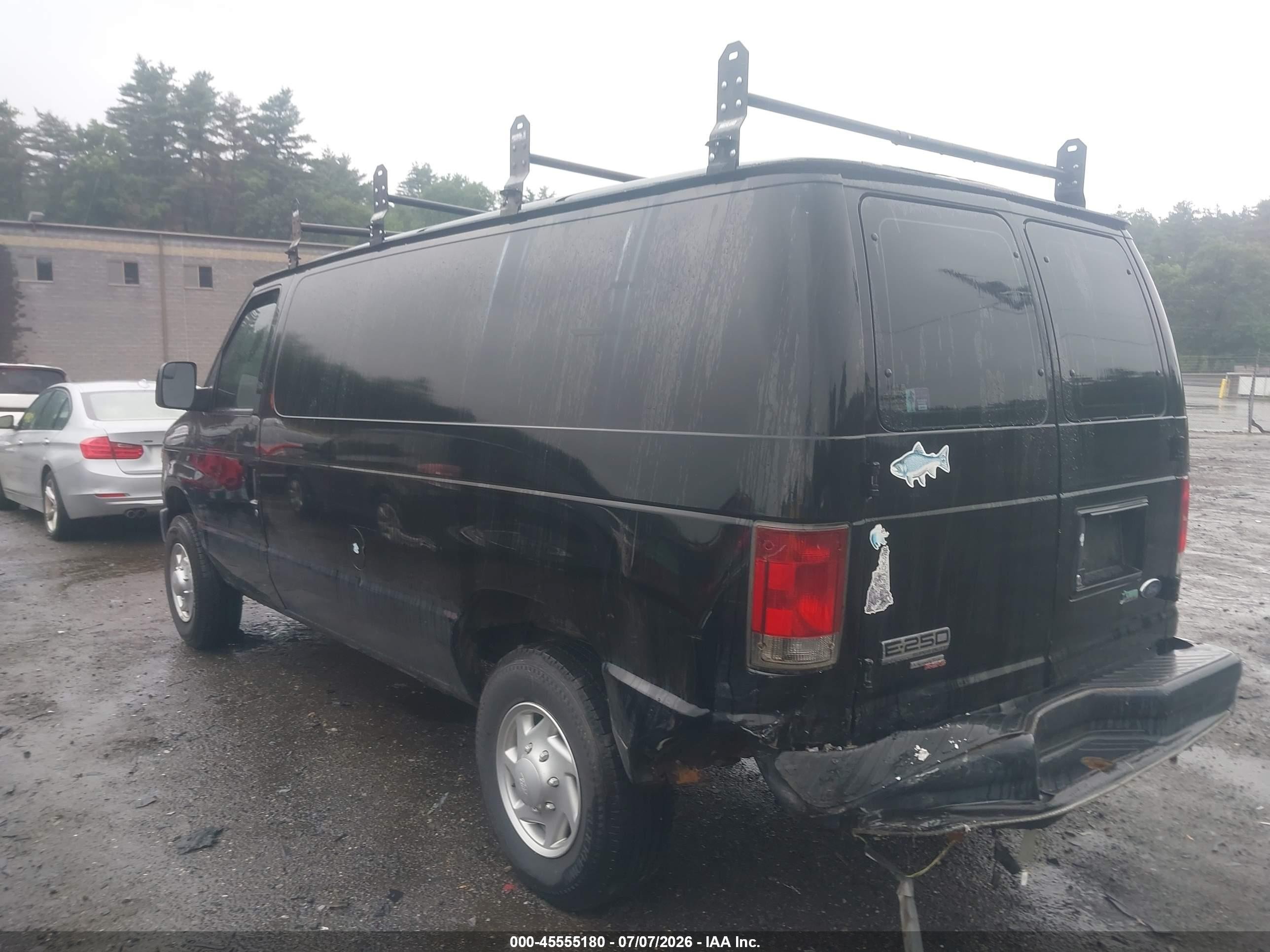2014 Ford E-250 Commercial/recreational Black vin: 1FTNE2EW7EDA01839