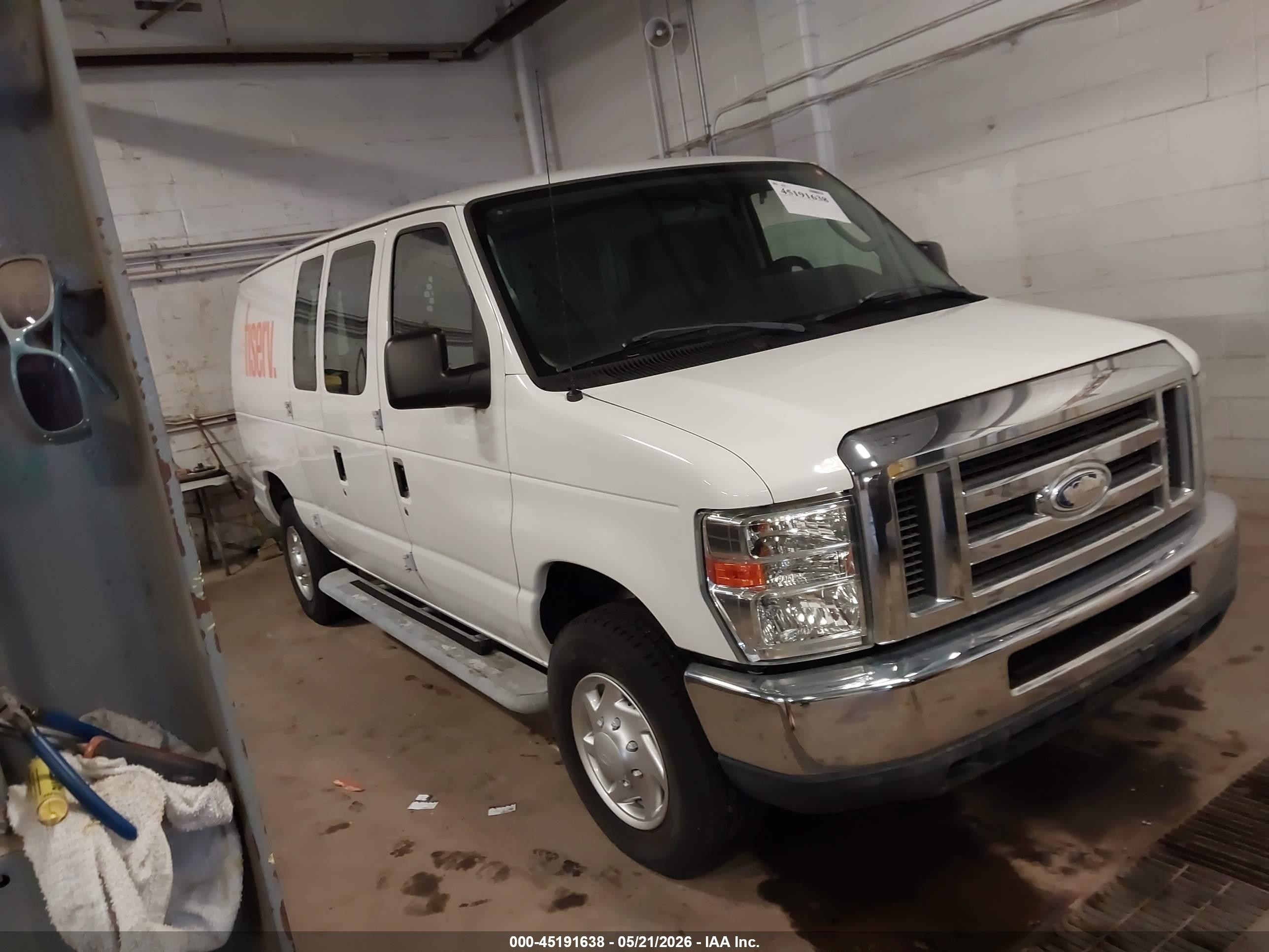 2014 Ford E-250 Commercial White vin: 1FTNE2EW7EDA20231