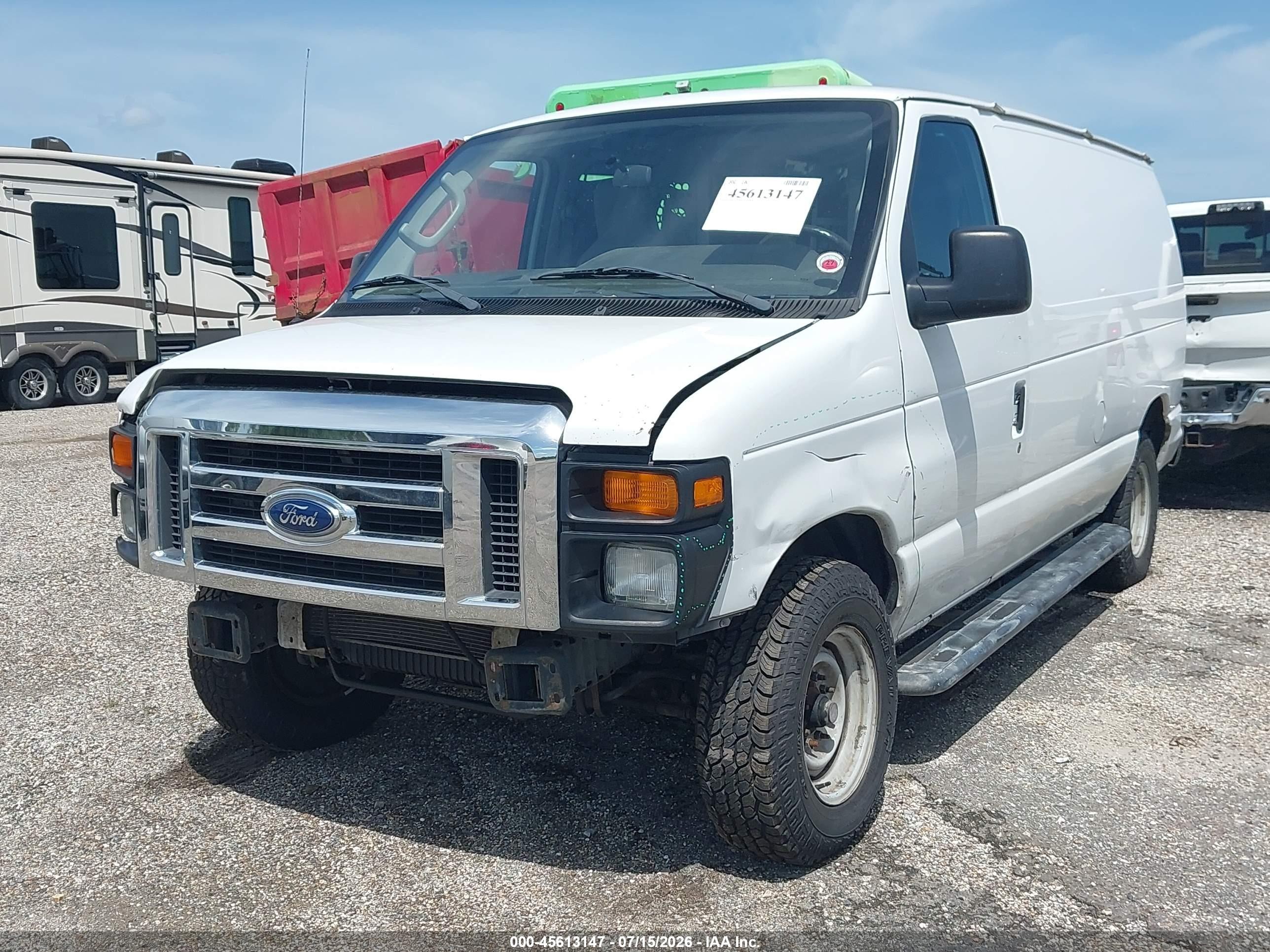 2014 Ford E-250 Commercial White vin: 1FTNE2EW7EDA54699