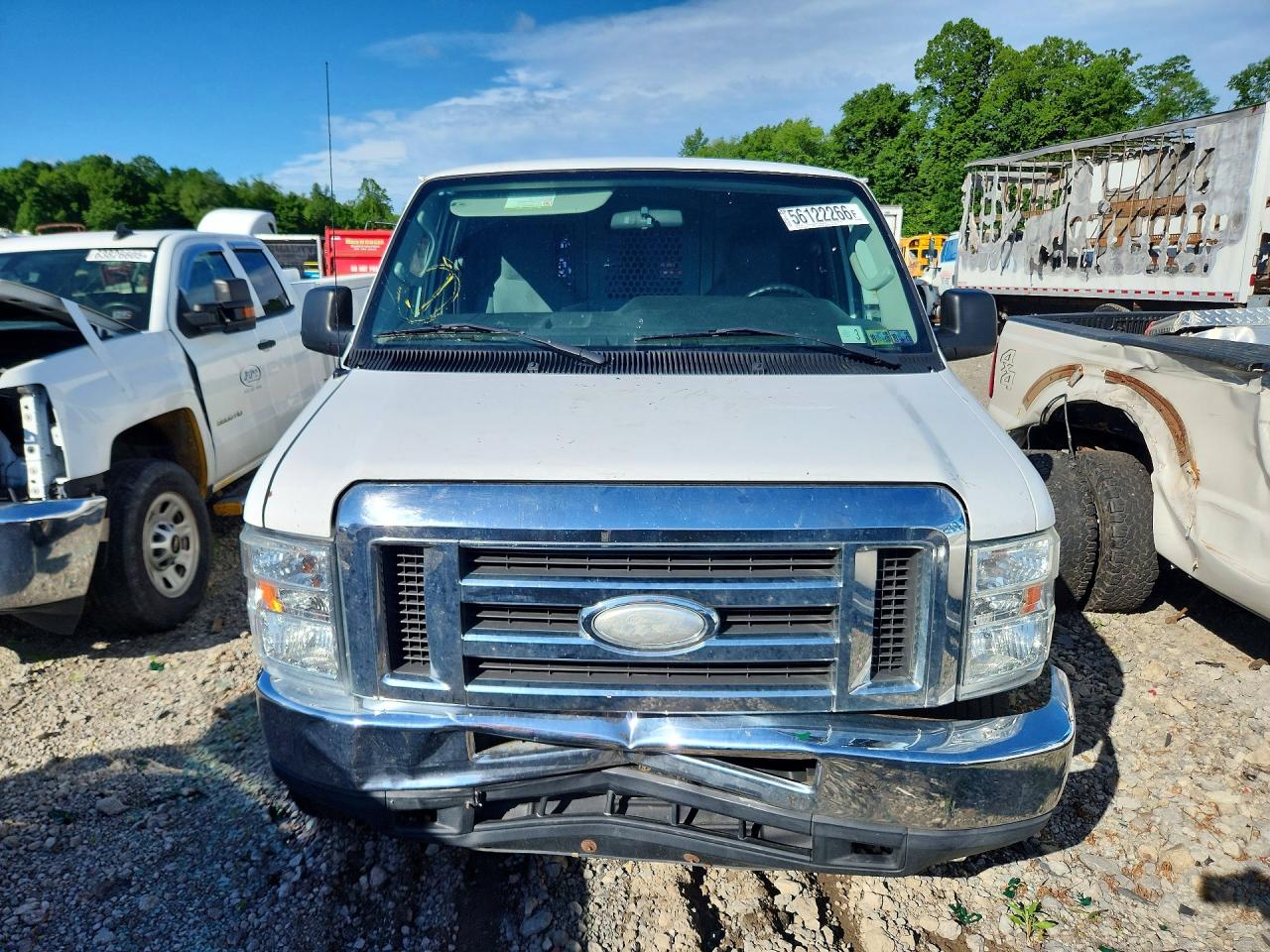2014 Ford Econoline E250 Van White vin: 1FTNE2EW7EDA95186