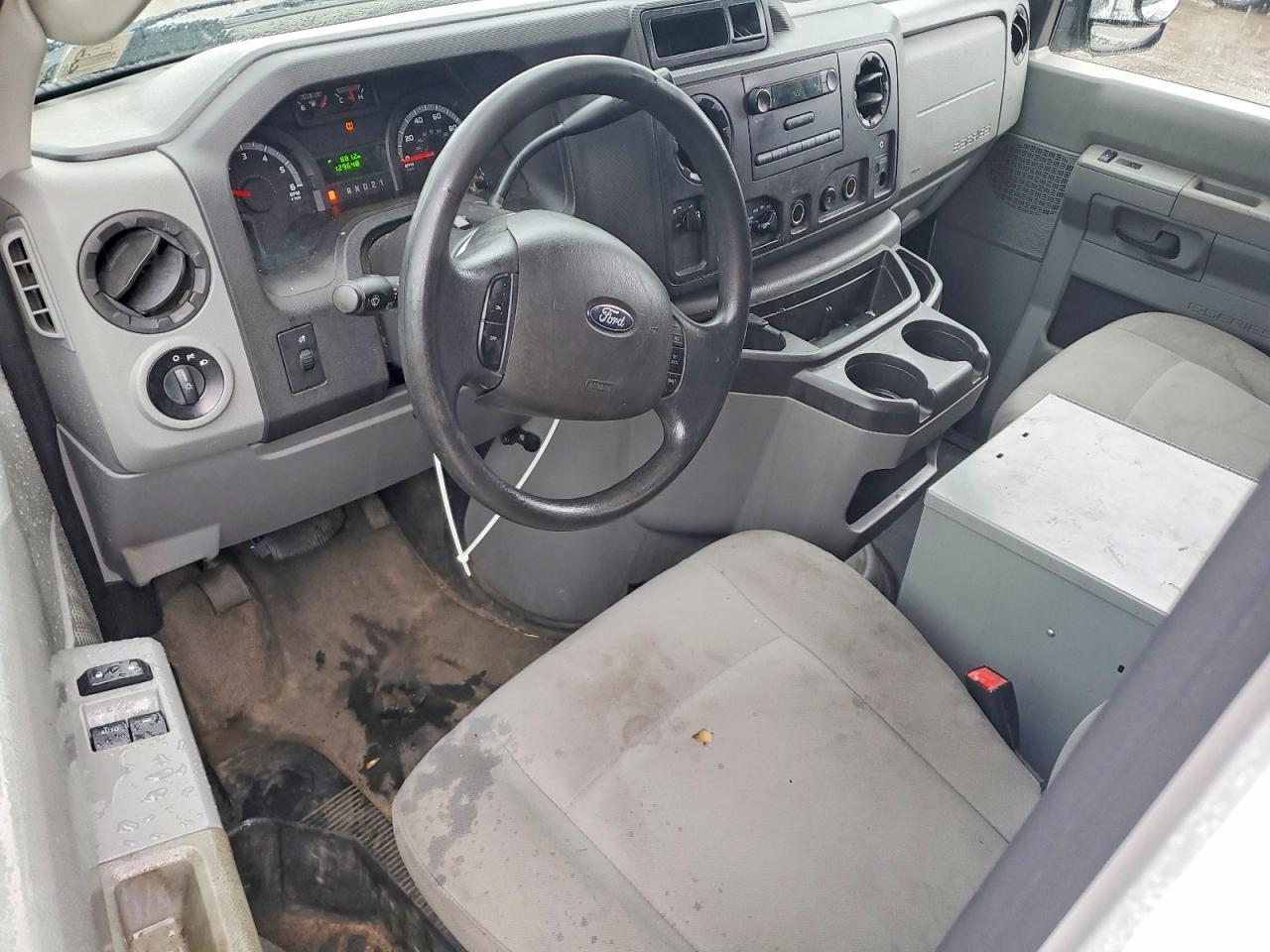2014 Ford Econoline E250 Van White vin: 1FTNE2EW7EDA95186