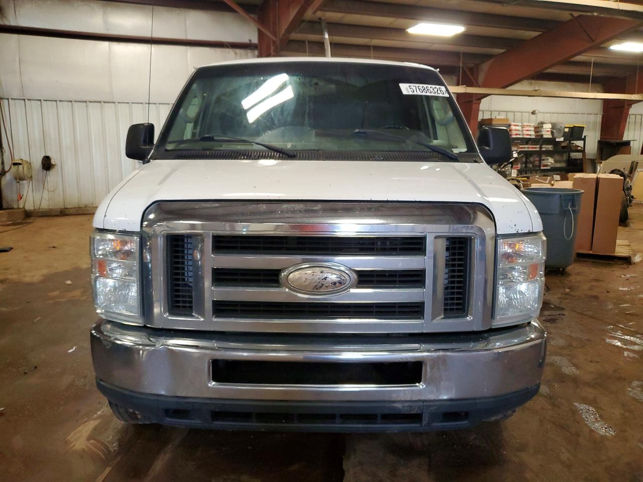 2014 Ford Econoline E250 Van White vin: 1FTNE2EW7EDB01343