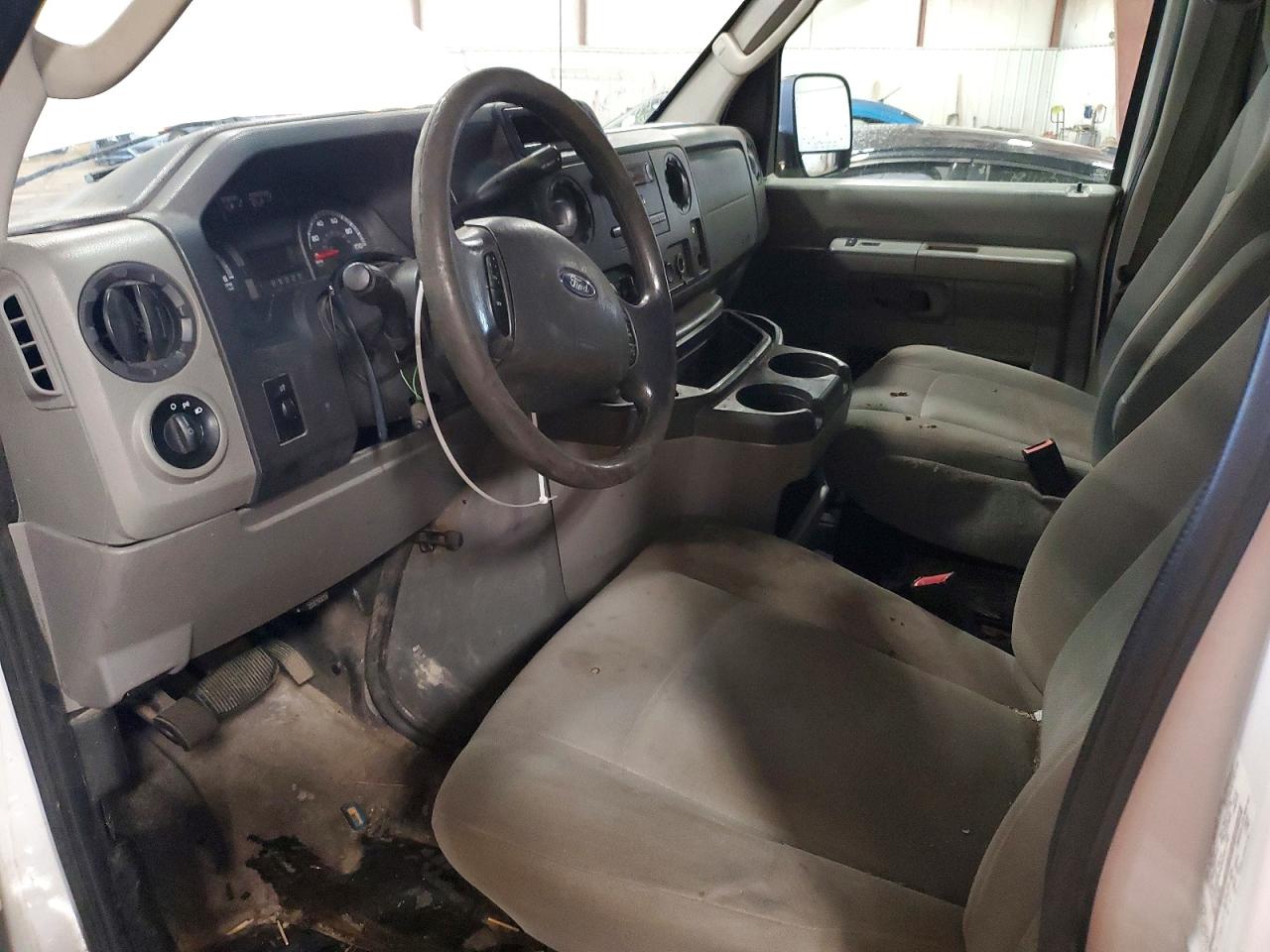 2014 Ford Econoline E250 Van White vin: 1FTNE2EW7EDB01343