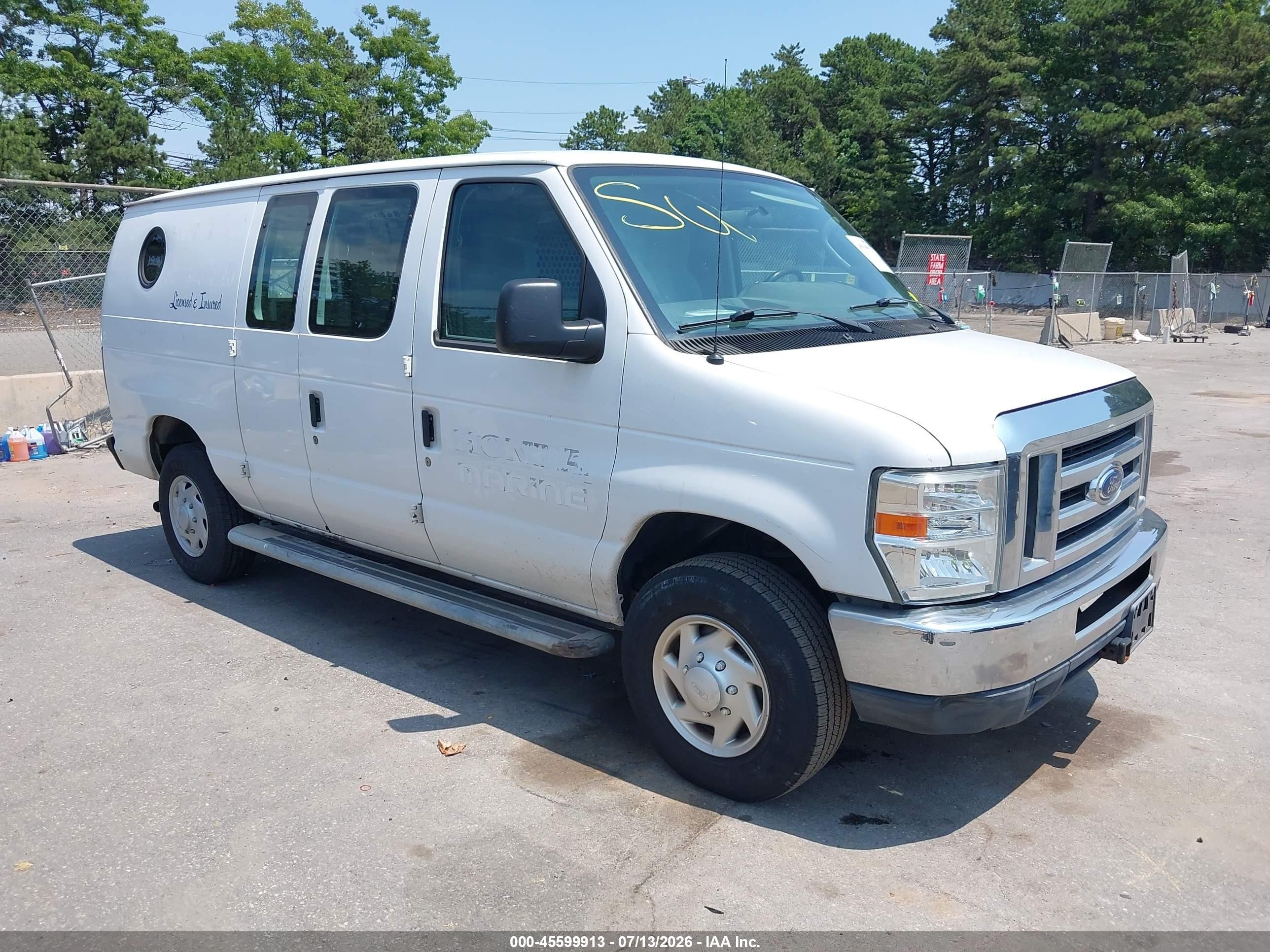 2012 Ford E-250 Commercial White vin: 1FTNE2EW8CDA66955