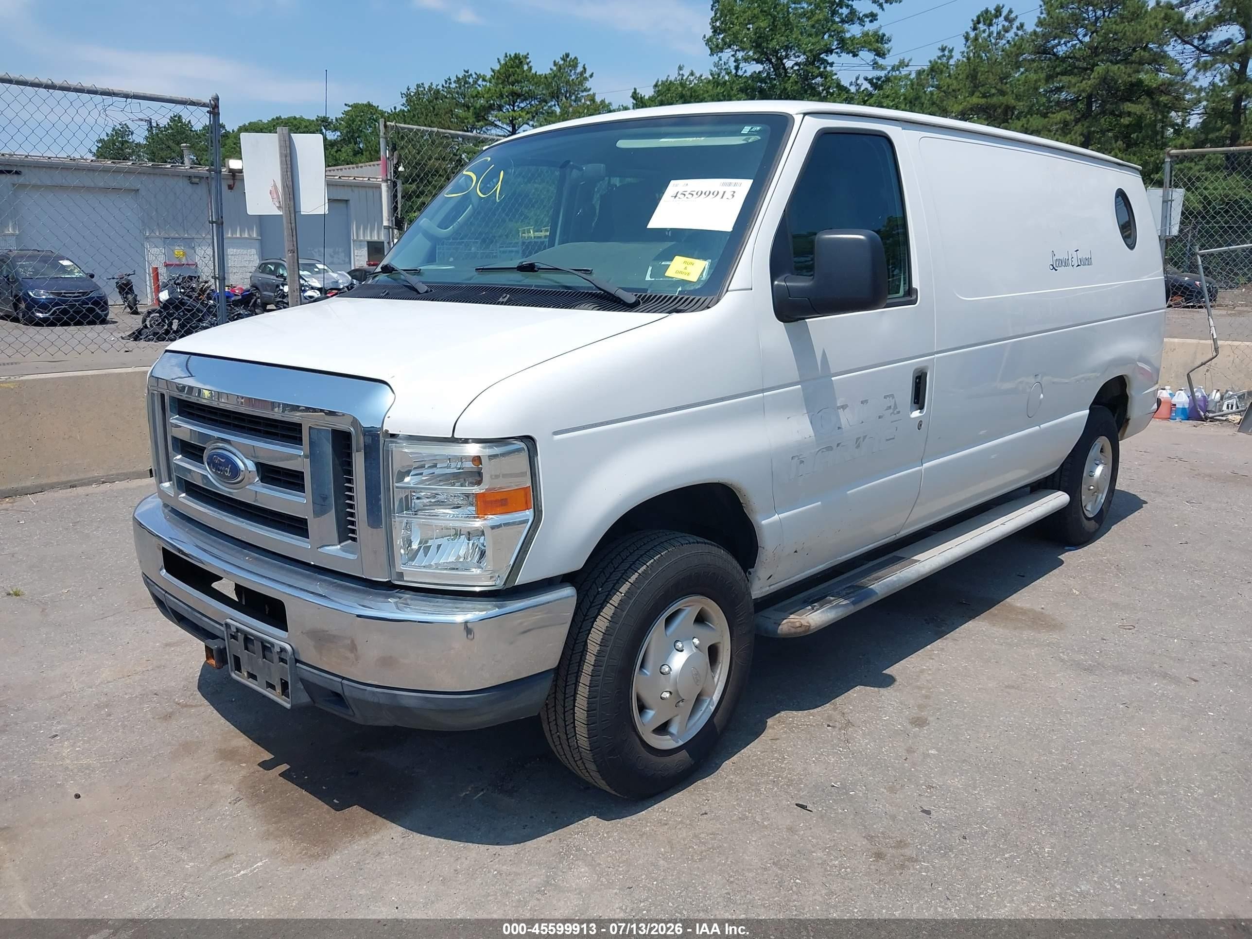 2012 Ford E-250 Commercial White vin: 1FTNE2EW8CDA66955
