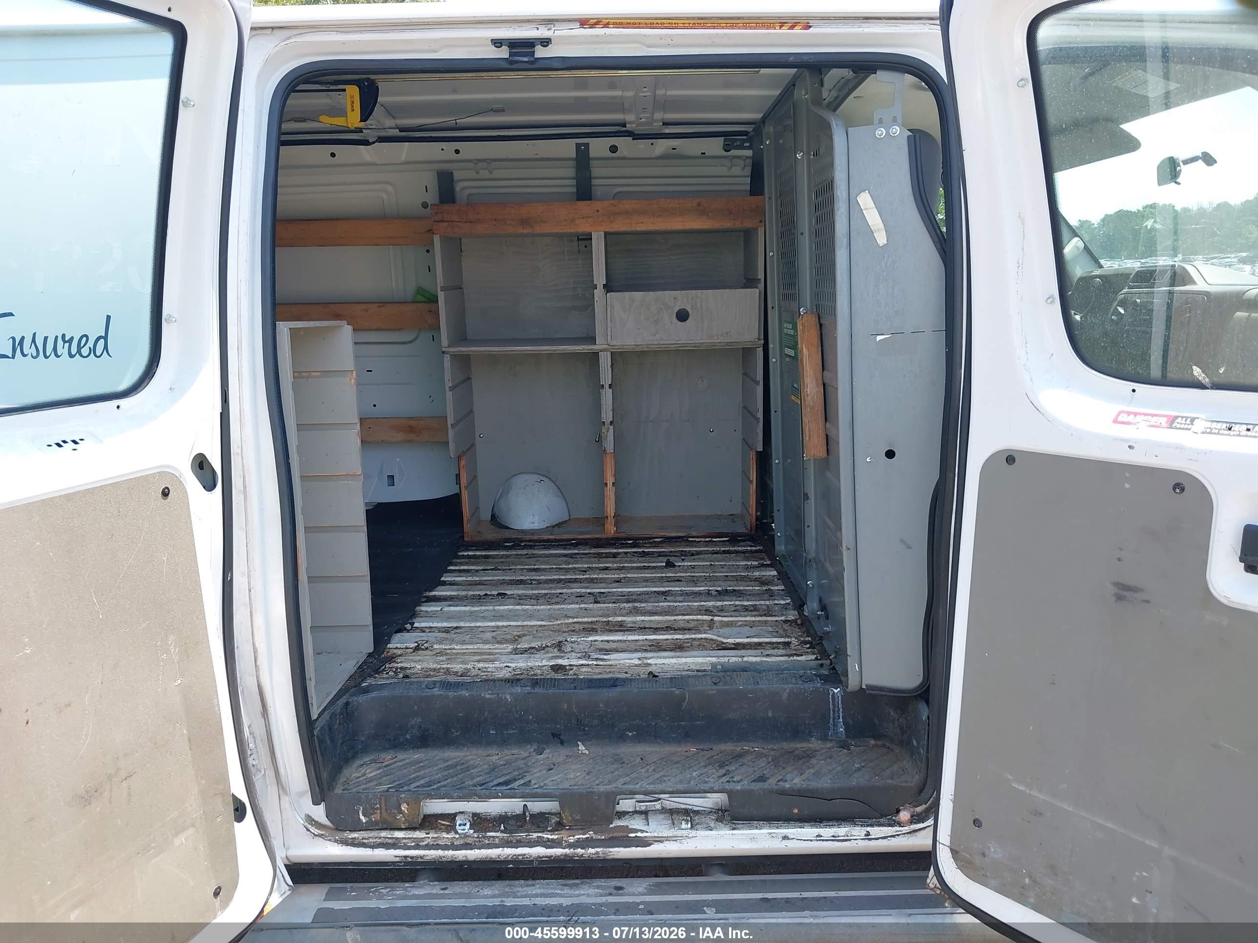 2012 Ford E-250 Commercial White vin: 1FTNE2EW8CDA66955