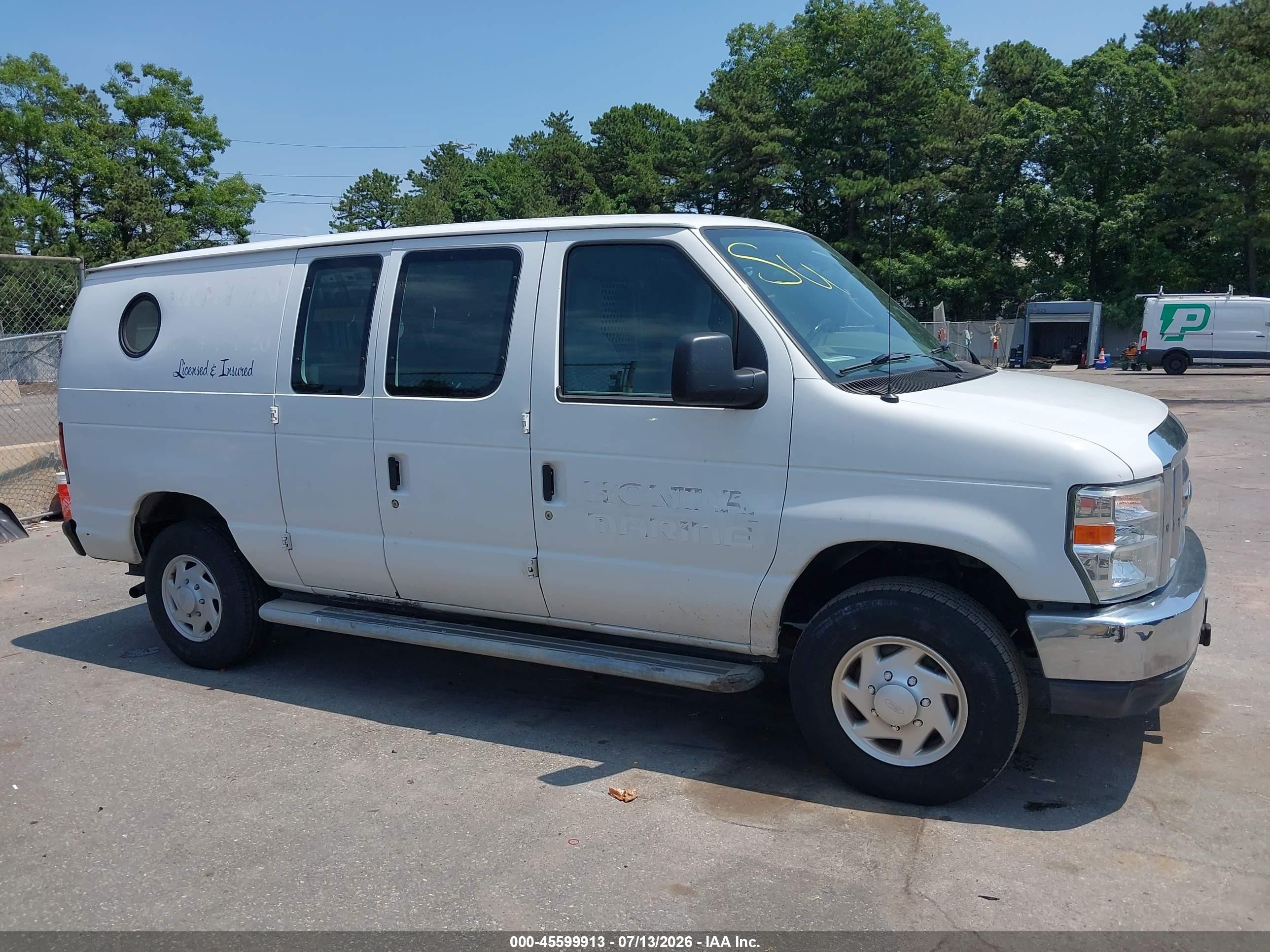 2012 Ford E-250 Commercial White vin: 1FTNE2EW8CDA66955