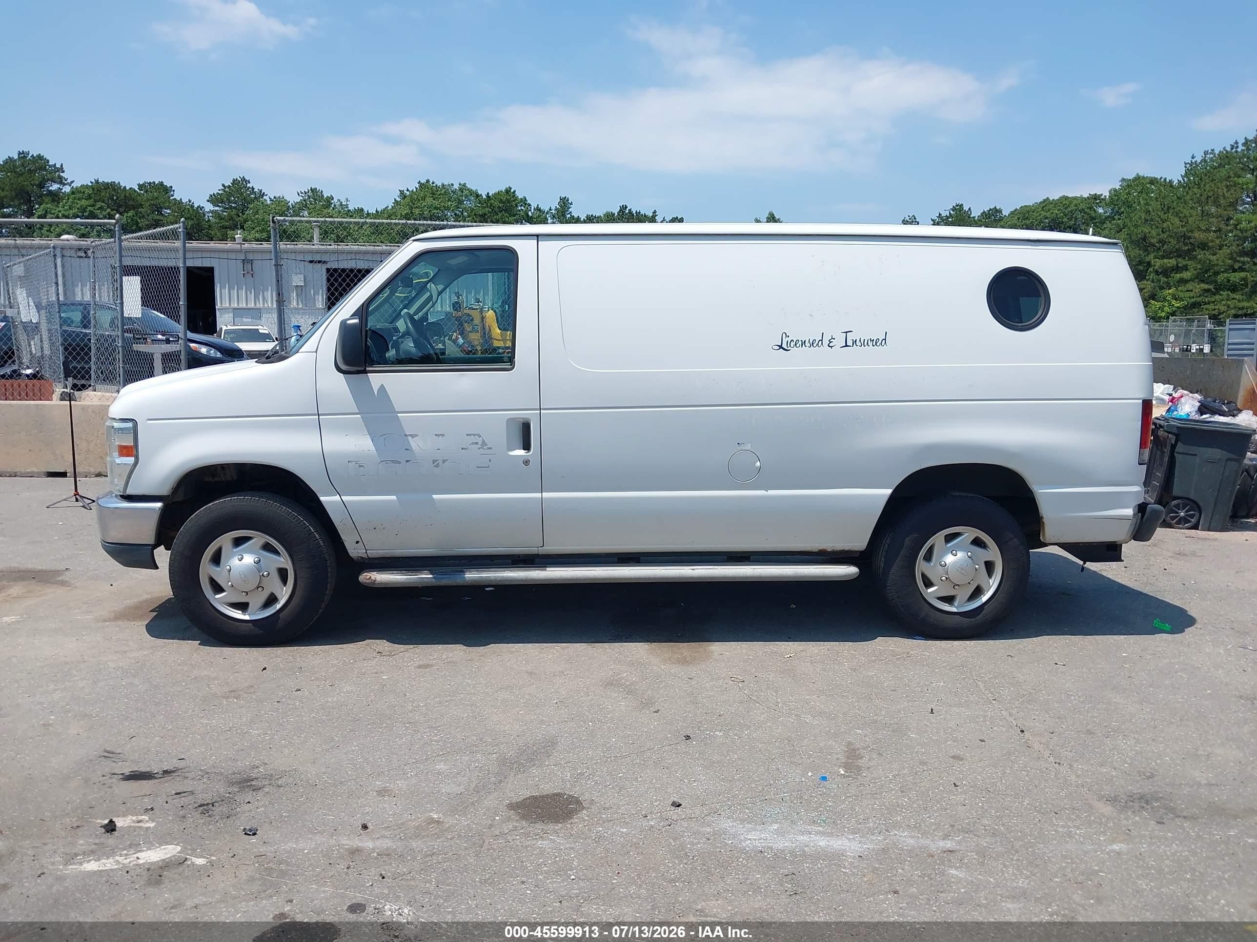 2012 Ford E-250 Commercial White vin: 1FTNE2EW8CDA66955