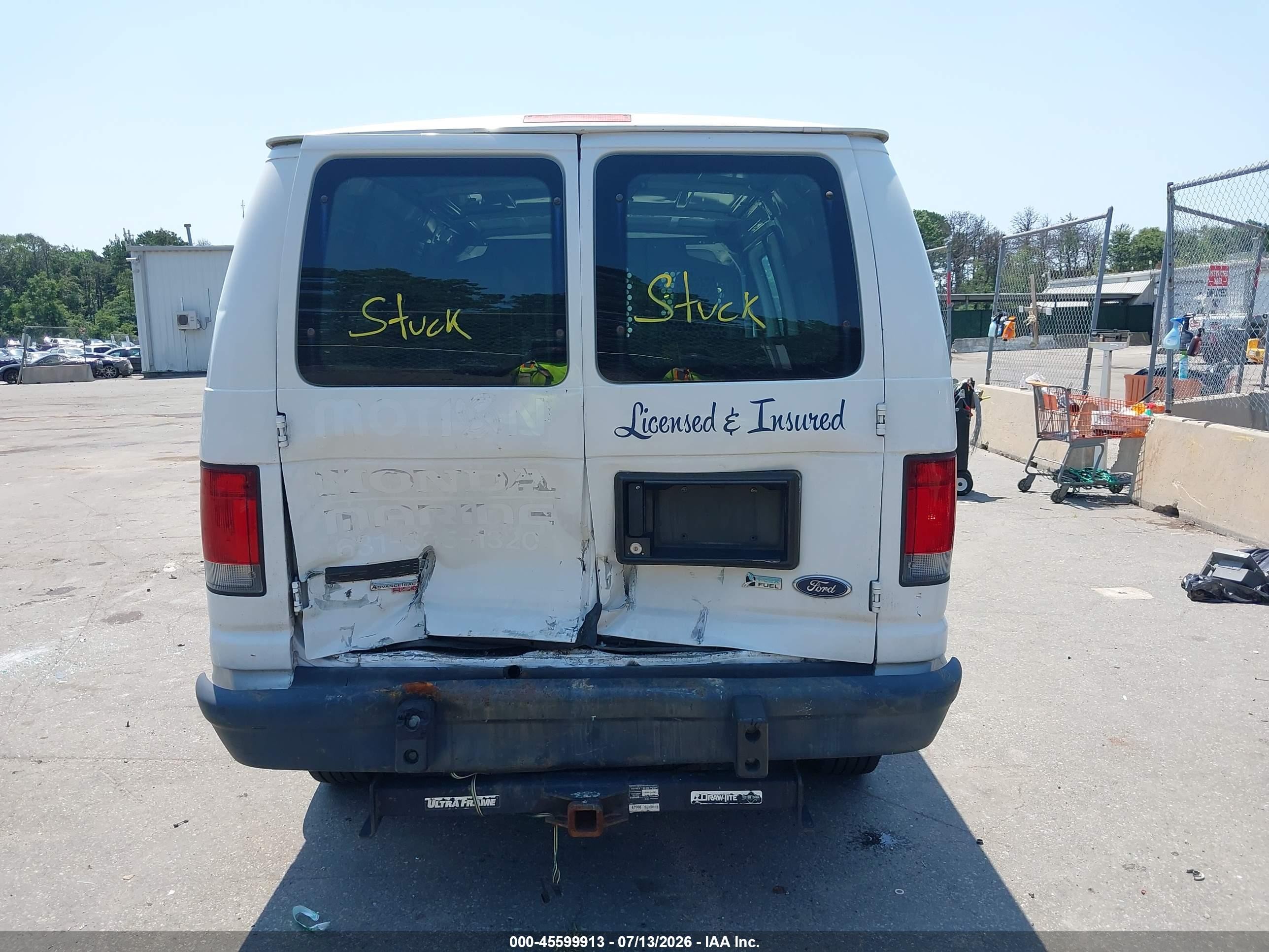 2012 Ford E-250 Commercial White vin: 1FTNE2EW8CDA66955