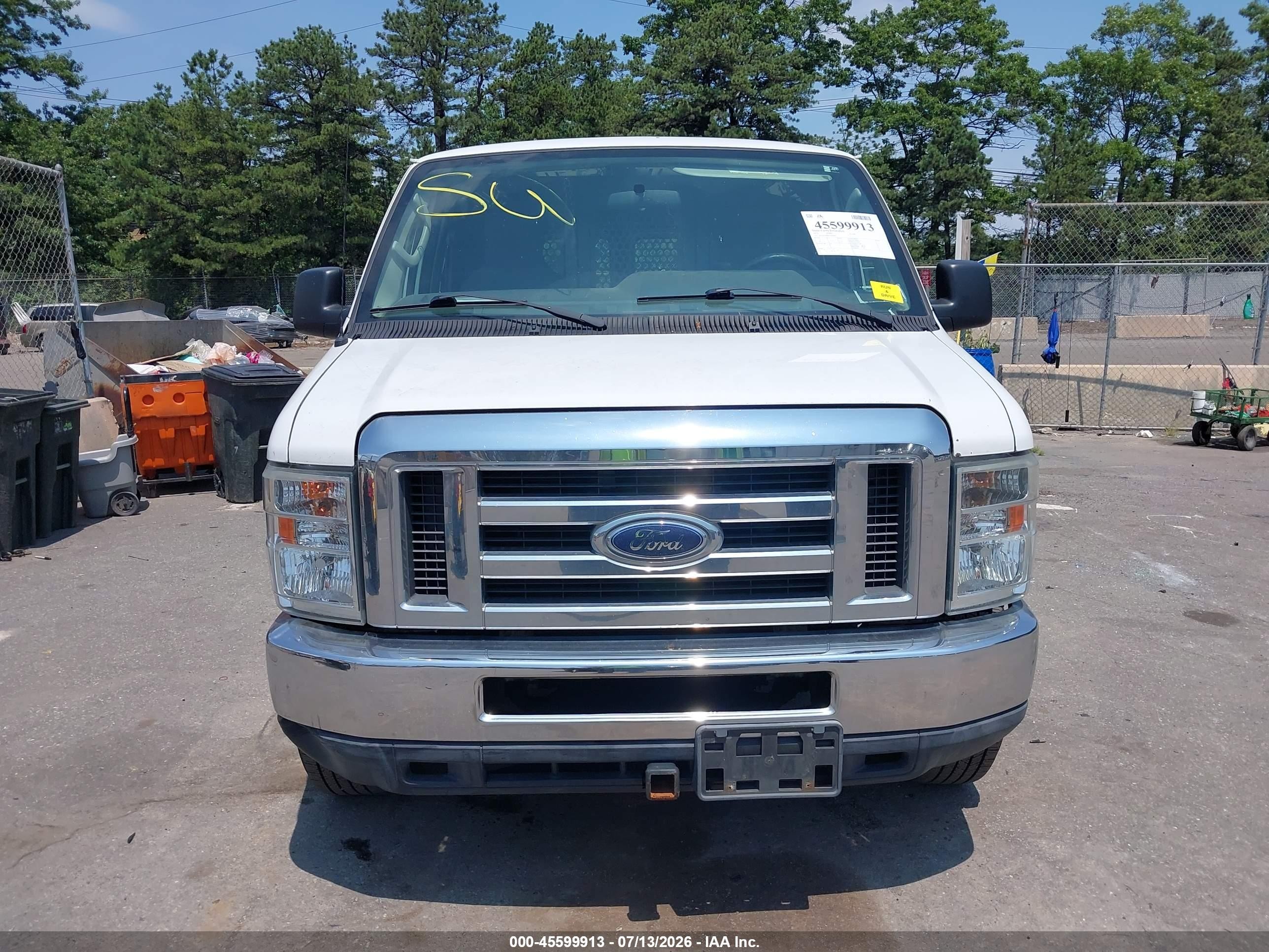 2012 Ford E-250 Commercial White vin: 1FTNE2EW8CDA66955