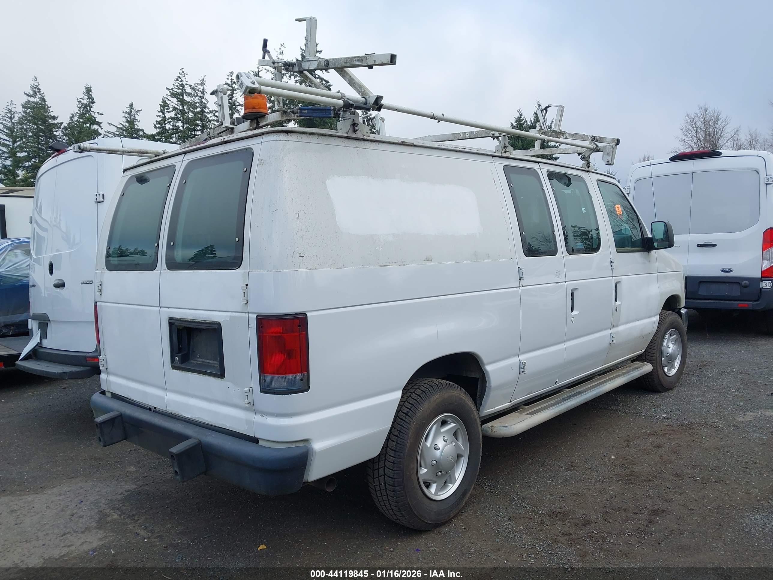 2012 Ford E-250 Commercial White vin: 1FTNE2EW8CDB03292