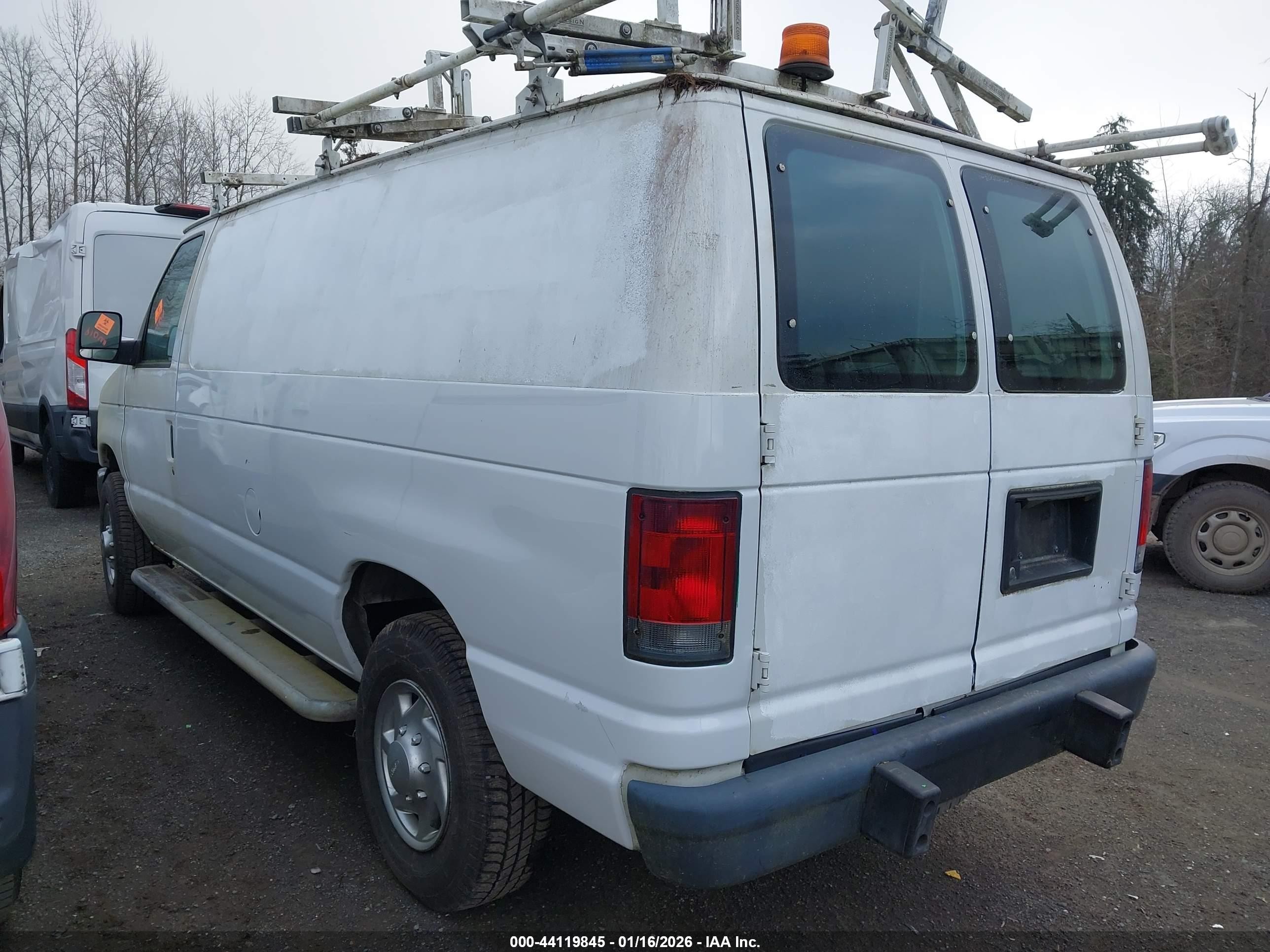 2012 Ford E-250 Commercial White vin: 1FTNE2EW8CDB03292