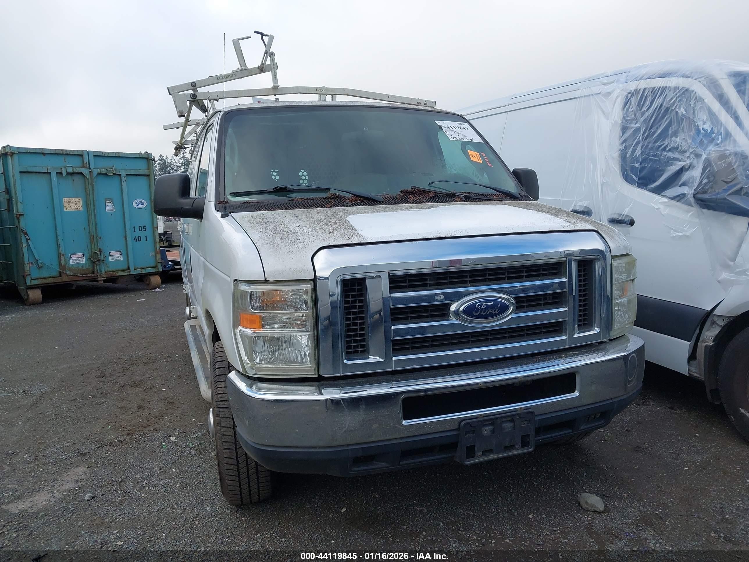 2012 Ford E-250 Commercial White vin: 1FTNE2EW8CDB03292