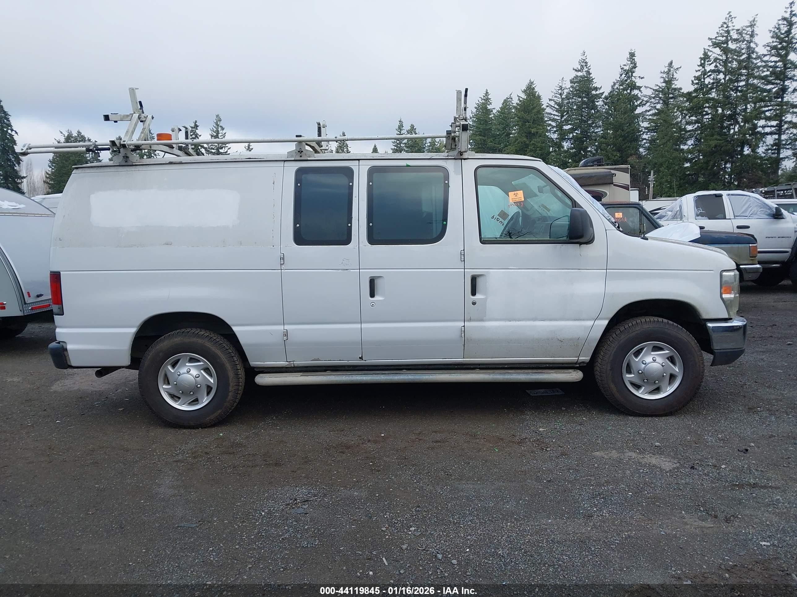 2012 Ford E-250 Commercial White vin: 1FTNE2EW8CDB03292