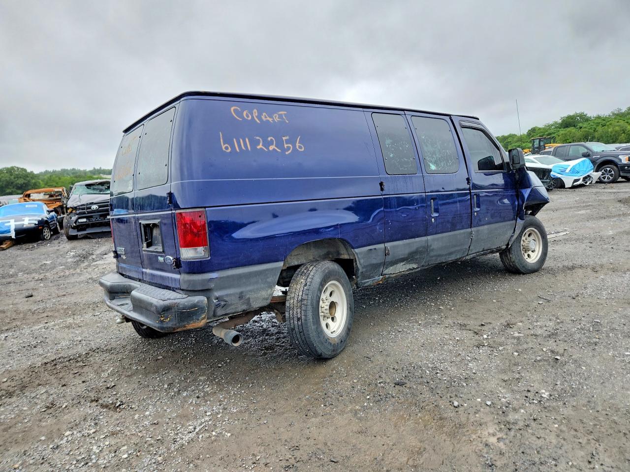 2013 Ford Econoline E250 Van Blue vin: 1FTNE2EW8DDA40390