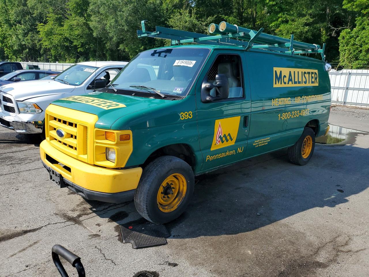 2013 Ford Econoline E250 Van Green vin: 1FTNE2EW8DDA47842