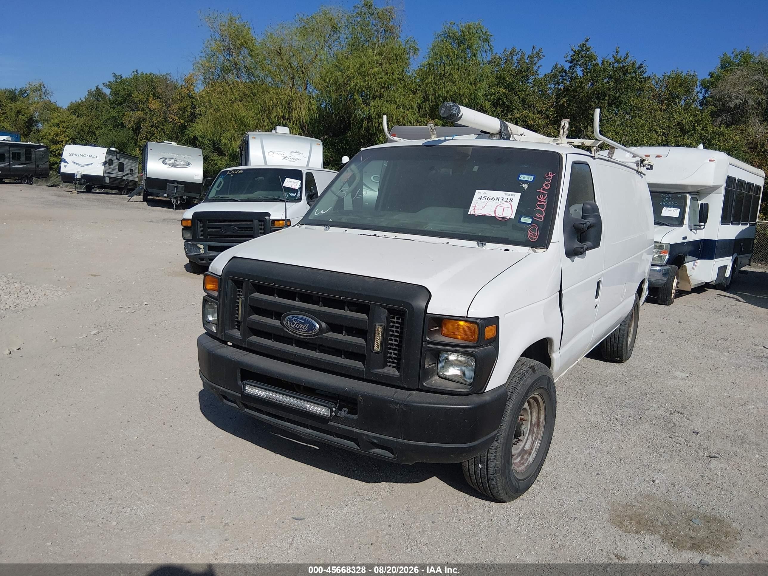 2013 Ford E-250 Commercial White vin: 1FTNE2EW8DDA94868