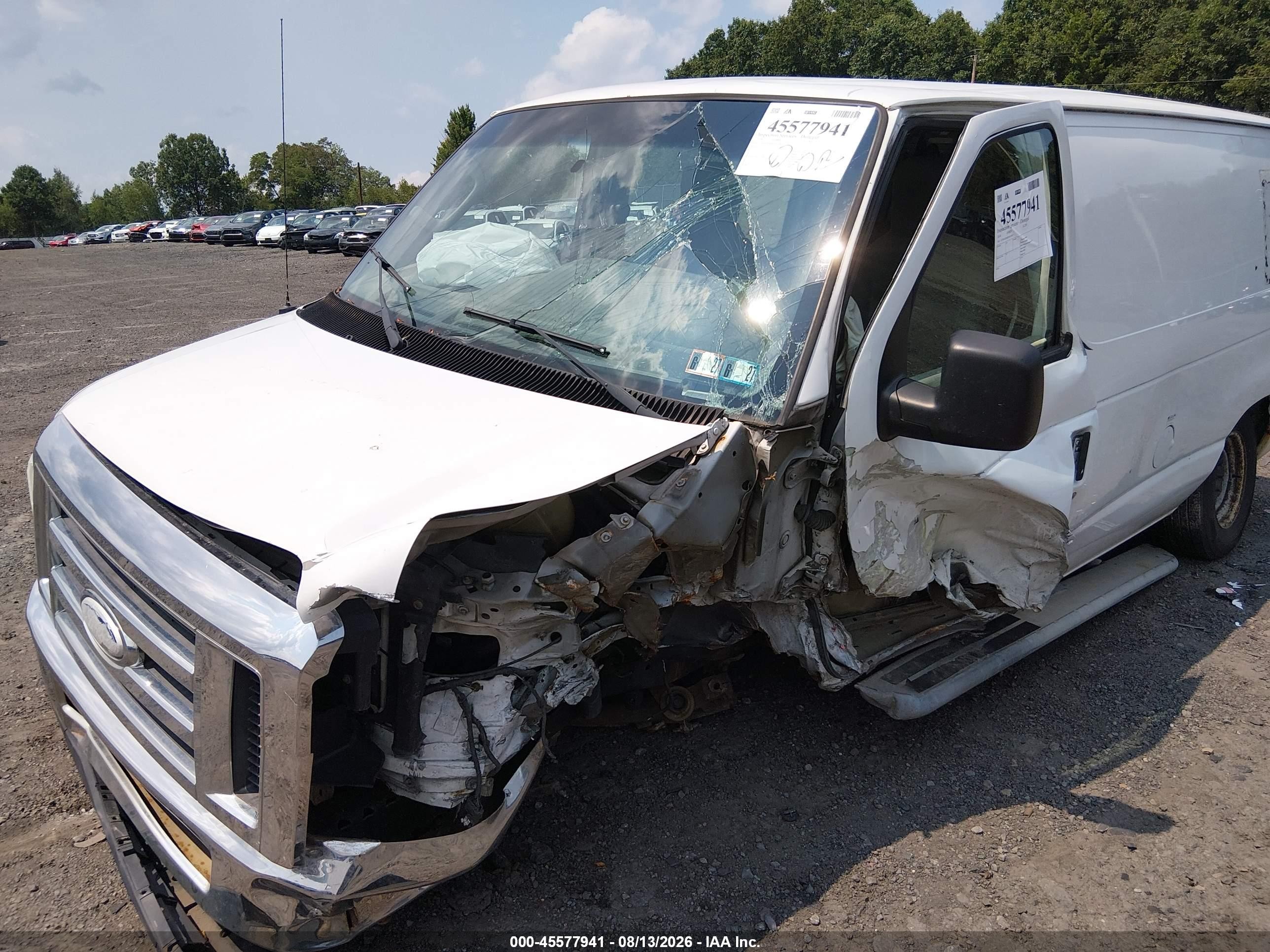 2014 Ford E-250 Commercial White vin: 1FTNE2EW8EDA55067
