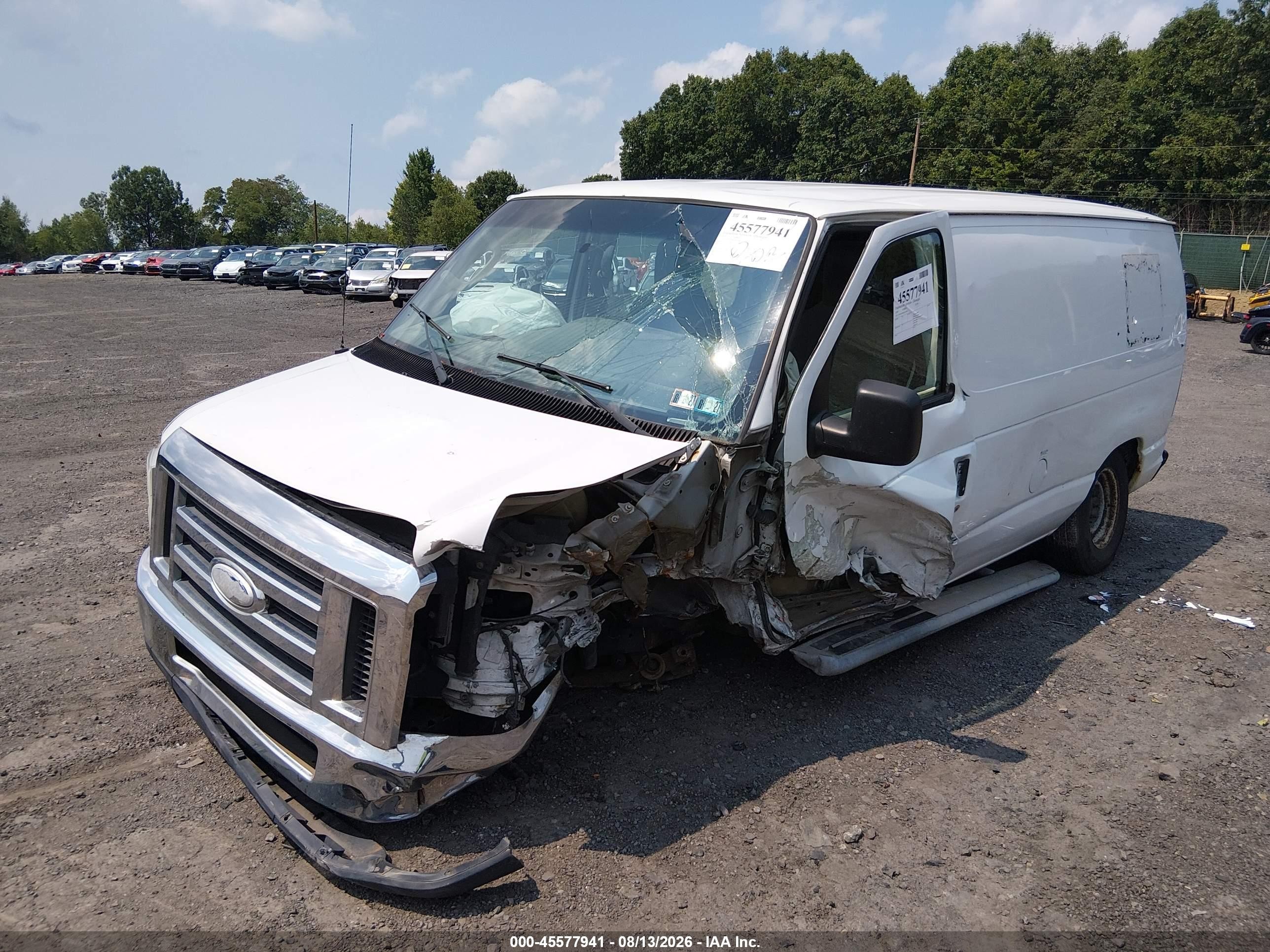 2014 Ford E-250 Commercial White vin: 1FTNE2EW8EDA55067
