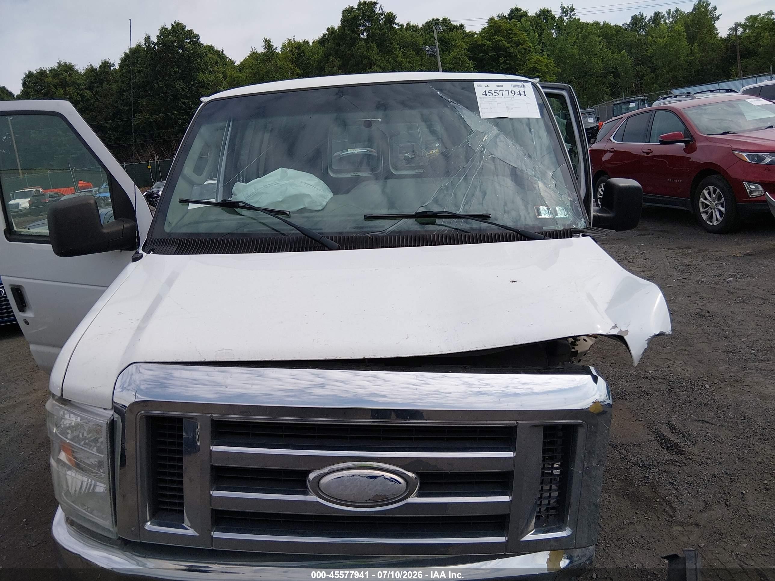 2014 Ford E-250 Commercial White vin: 1FTNE2EW8EDA55067