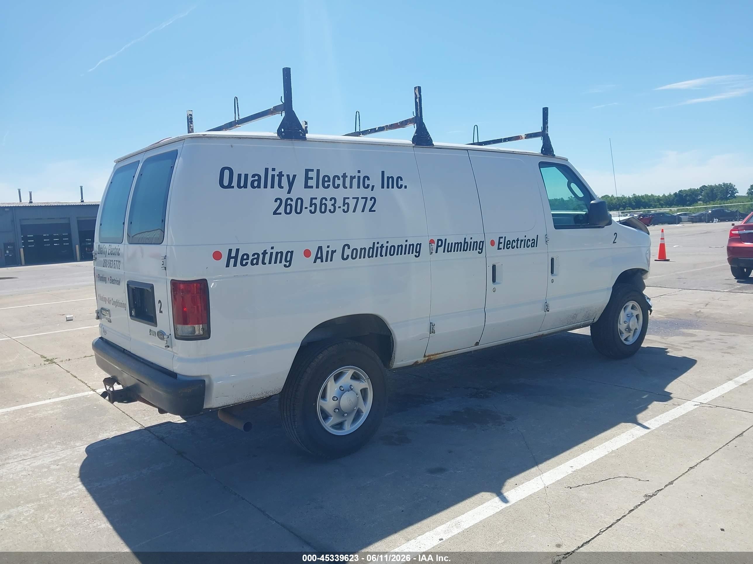 2014 Ford E-250 Commercial White vin: 1FTNE2EW8EDA99571