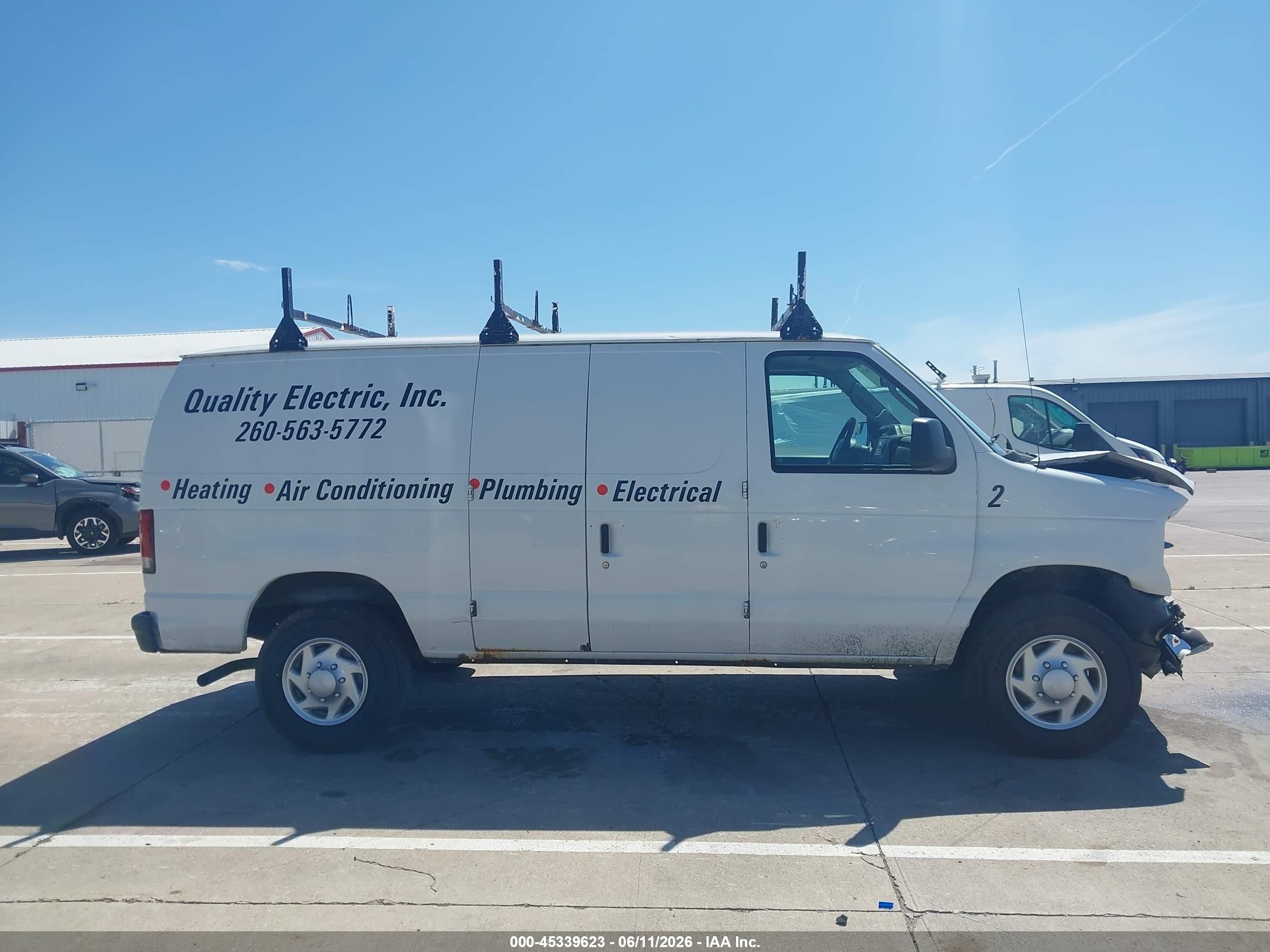 2014 Ford E-250 Commercial White vin: 1FTNE2EW8EDA99571