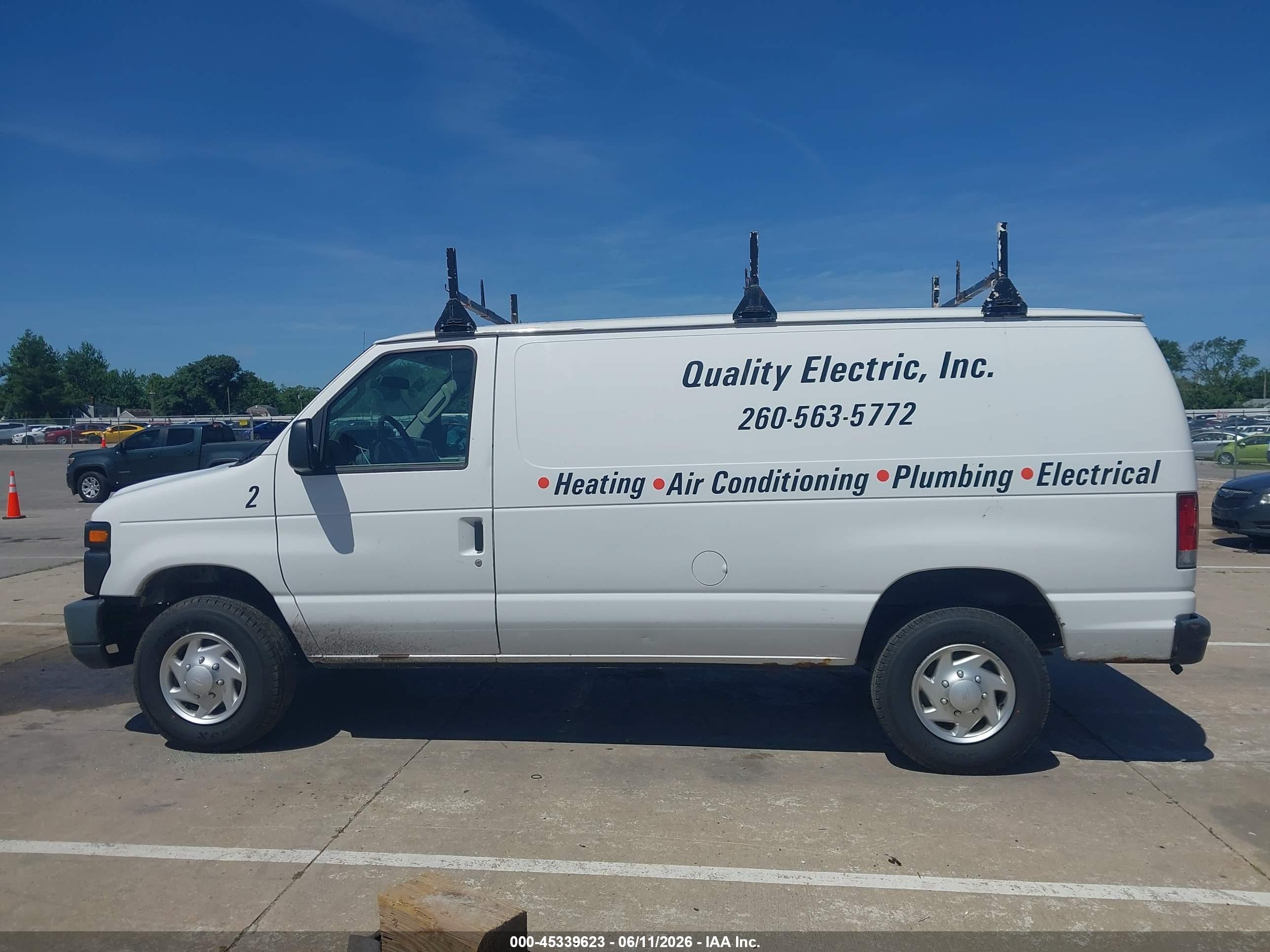 2014 Ford E-250 Commercial White vin: 1FTNE2EW8EDA99571
