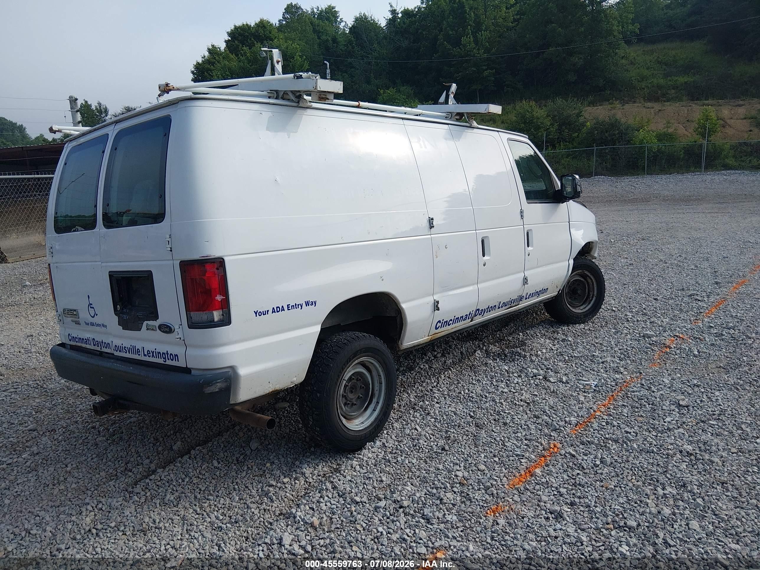 2014 Ford E-250 Commercial/recreational Белый vin: 1FTNE2EW8EDB03487