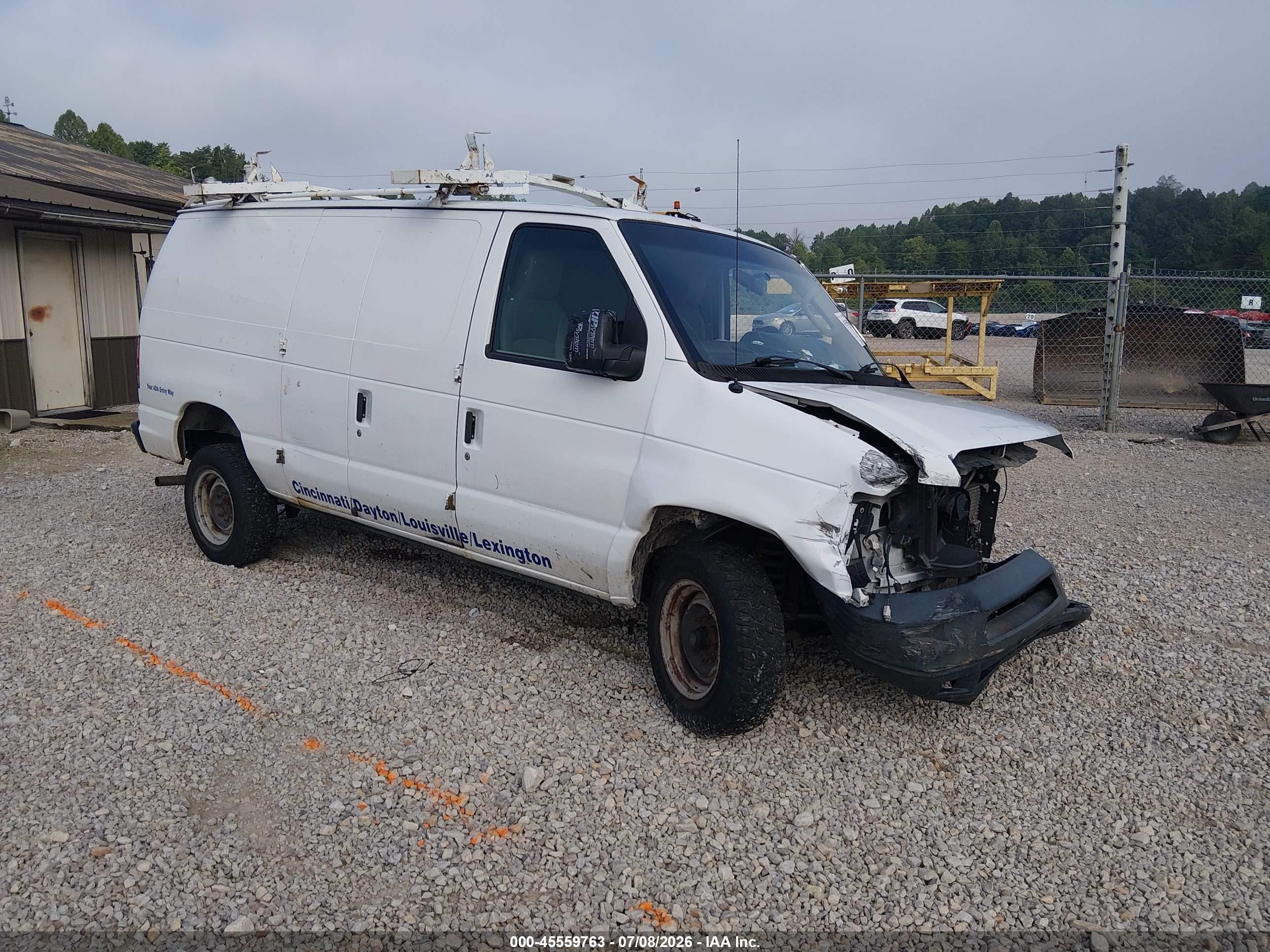 2014 Ford E-250 Commercial/recreational Белый vin: 1FTNE2EW8EDB03487
