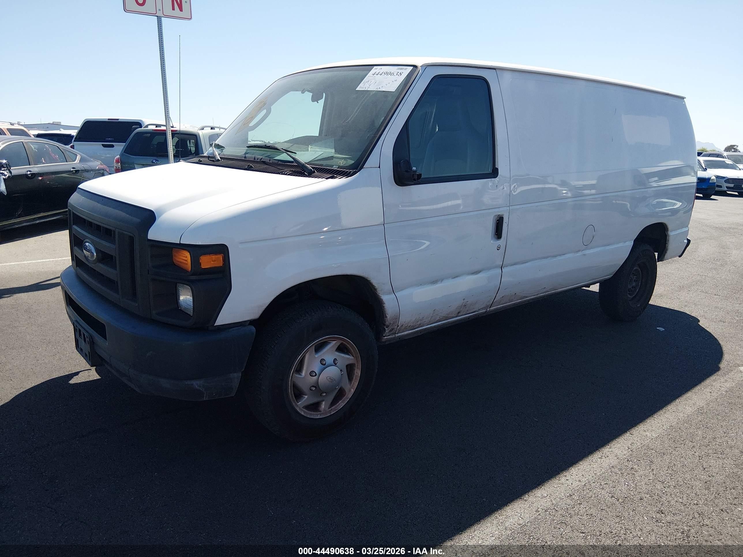 2012 Ford E-250 Commercial White vin: 1FTNE2EW9CDA98071