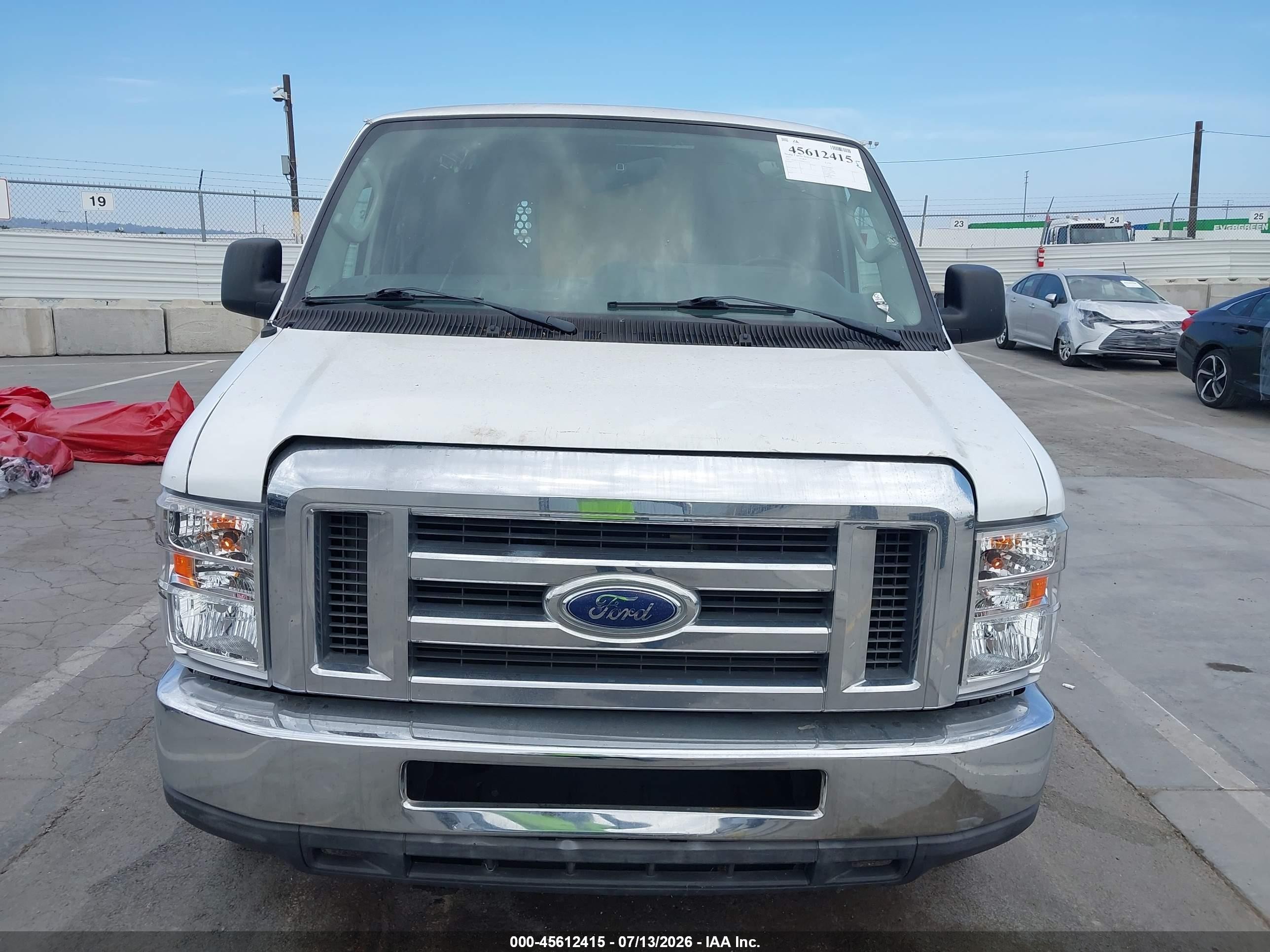 2013 Ford E-250 Commercial White vin: 1FTNE2EW9DDA70322