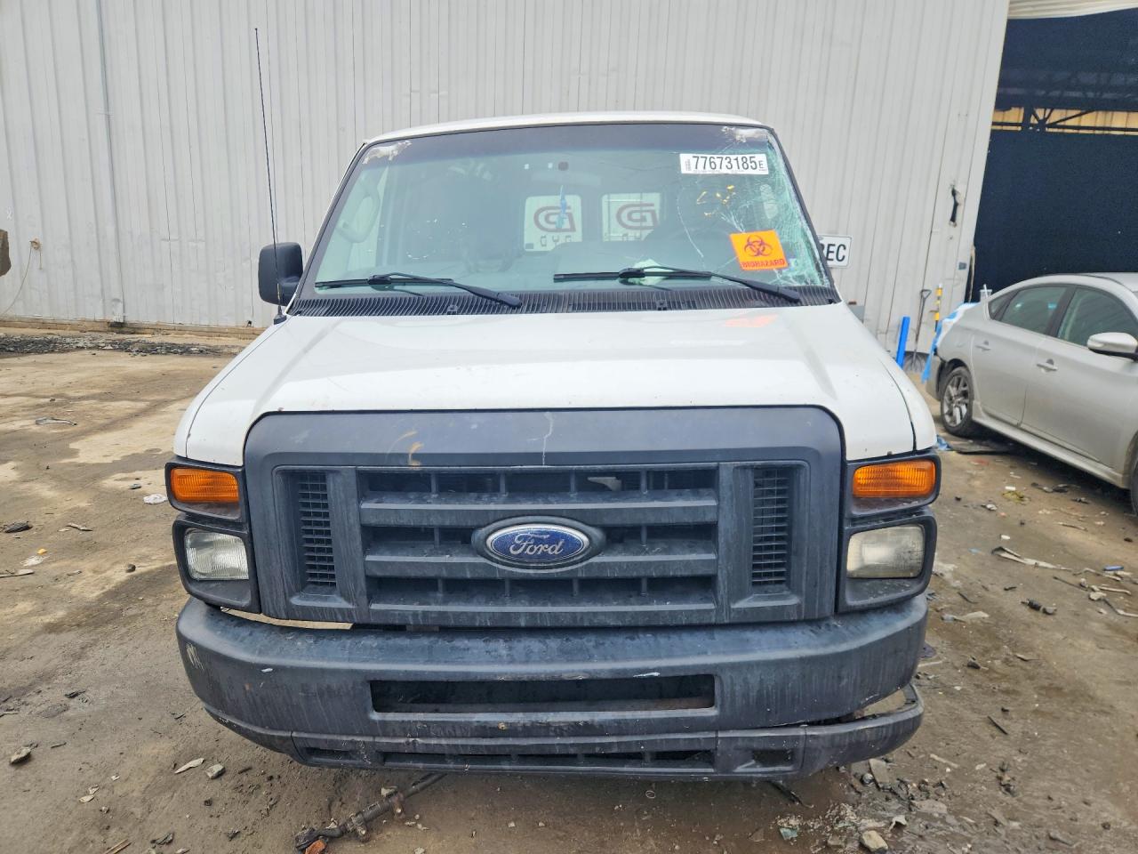 2013 Ford Econoline E250 Van White vin: 1FTNE2EW9DDA76413