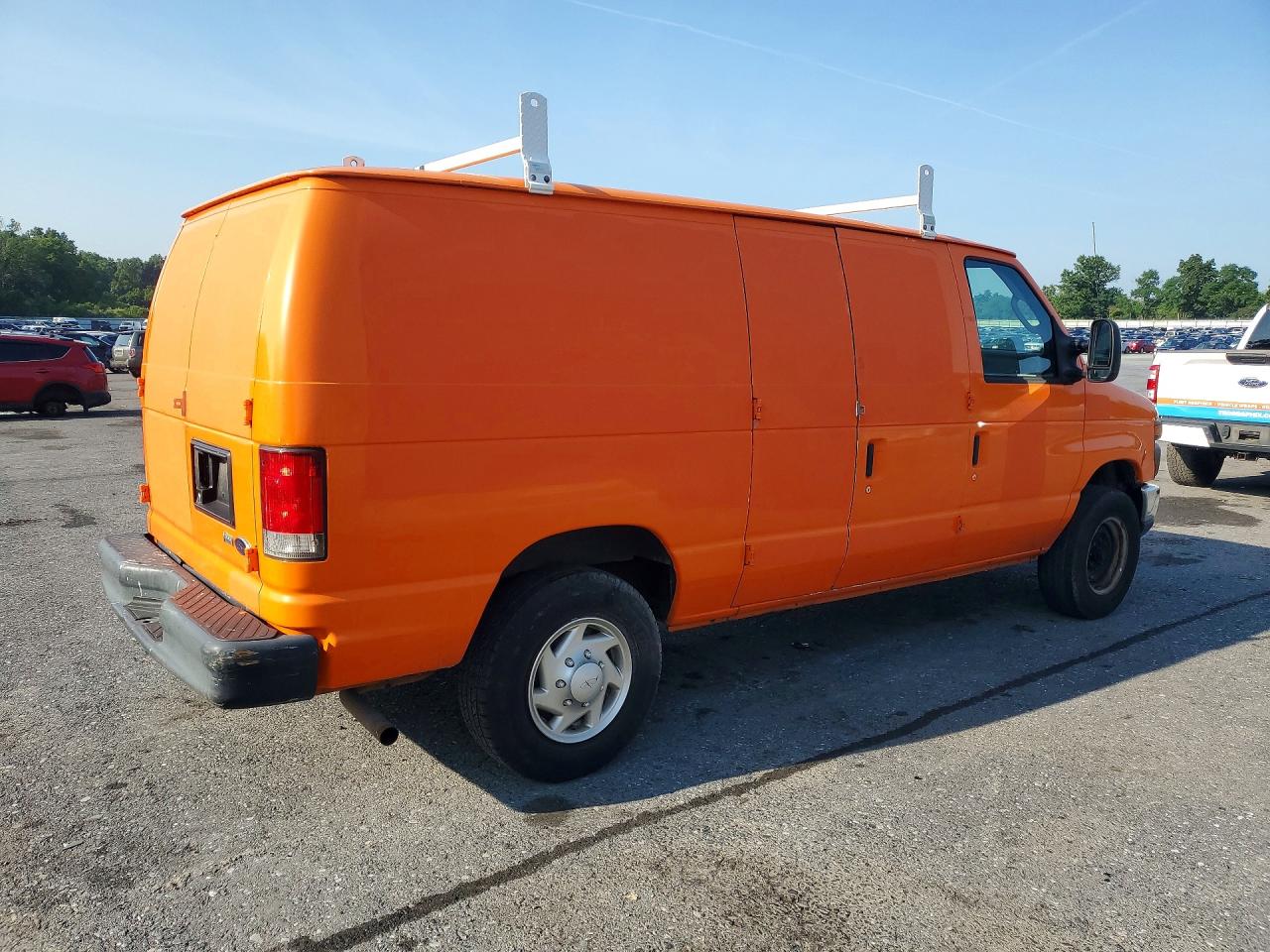 2014 Ford Econoline E250 Van Orange vin: 1FTNE2EW9EDA04693