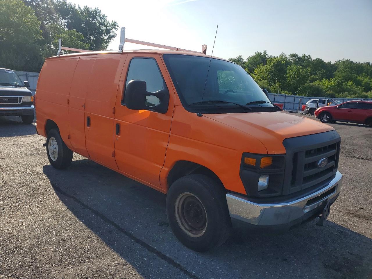 2014 Ford Econoline E250 Van Orange vin: 1FTNE2EW9EDA04693